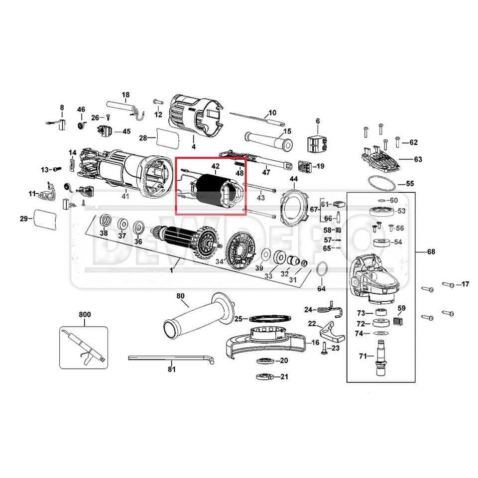 N185183 Dewalt DWE4050 Yastık