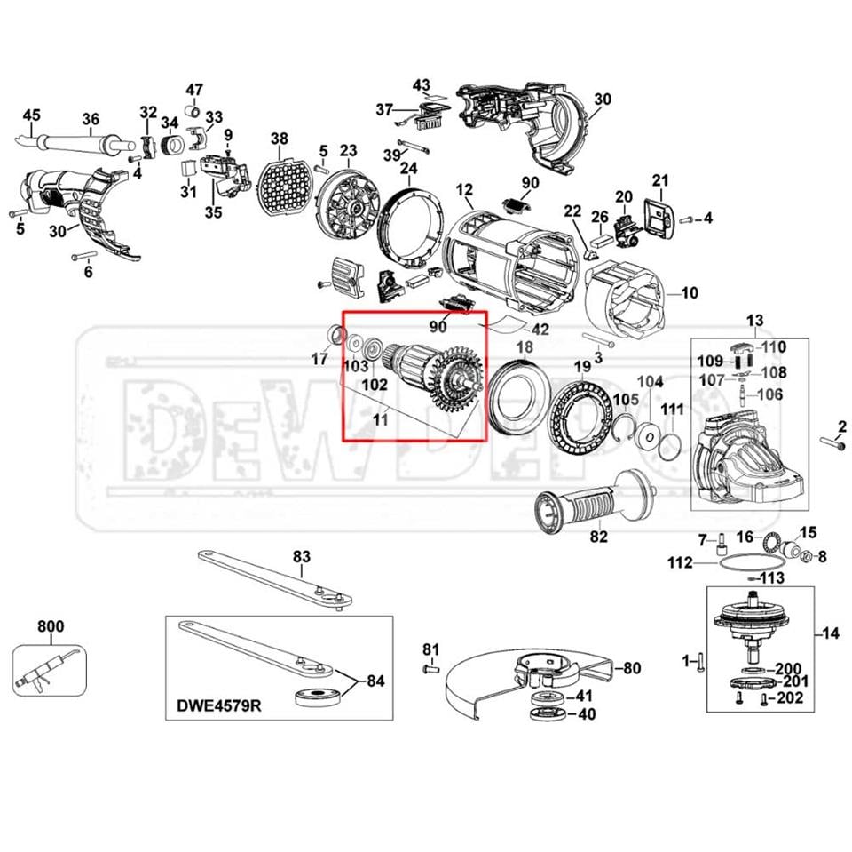 N203630 Dewalt DWE4579 Endüvi | dewdepo
