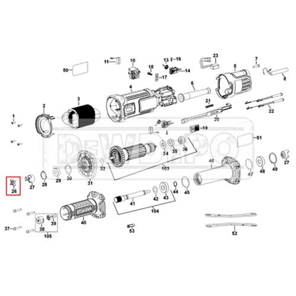 N275347 Dewalt DWE4884 Tahrik | dewdepo