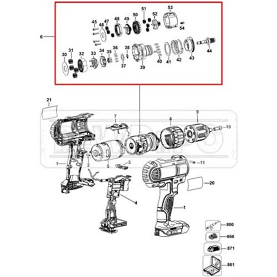 N279940 Dewalt DCD734 Şanzuman