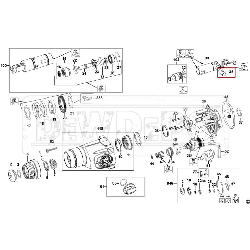 N325041 Dewalt D25143 Piston Pimi | dewdepo