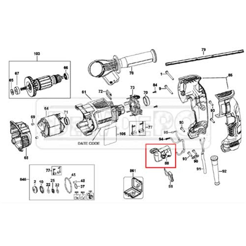 N364920 Dewalt D25143 Şalter