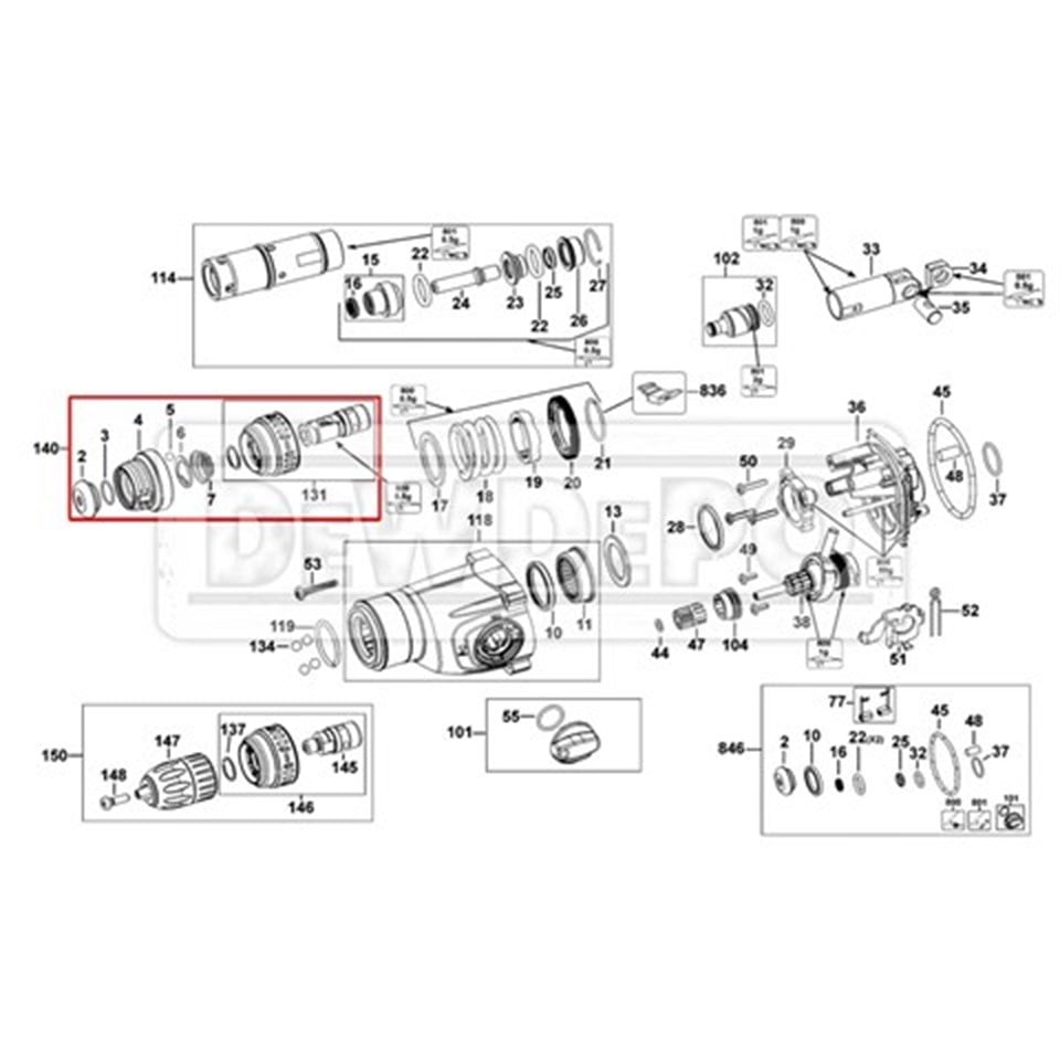 N403111 Dewalt D25124K Uç Tutucu