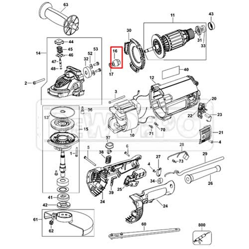 N407625 Dewalt DWE490 Pinyon | dewdepo.com