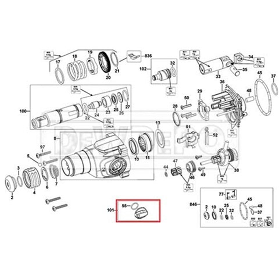 N417861 Dewalt D25143 Darbe Vites Kolu