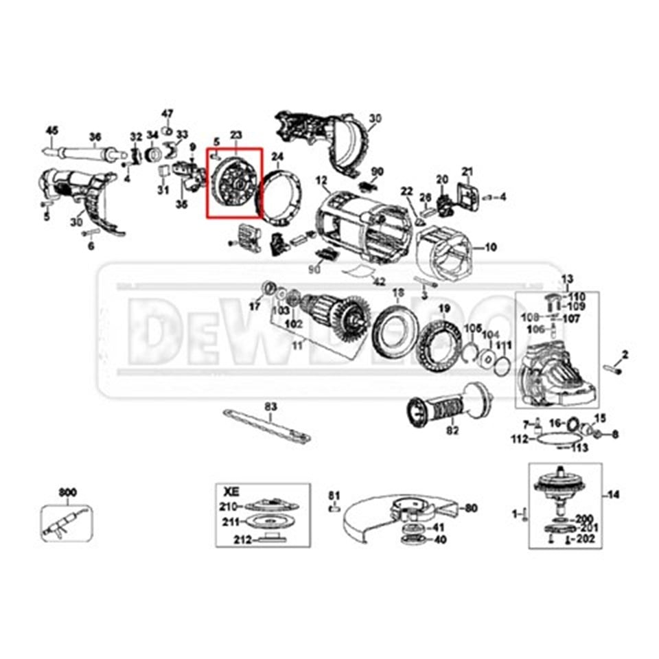 N435947 Dewalt DWE4557 Fan