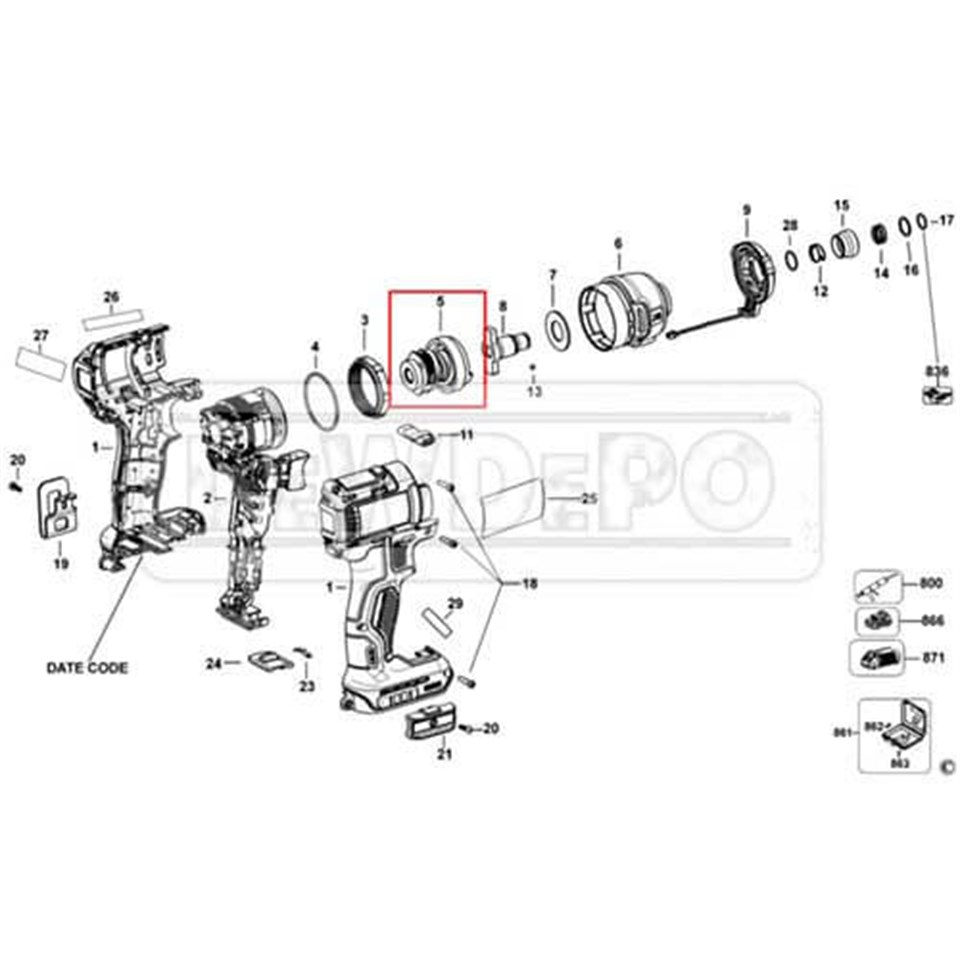 N439270 Dewalt DCF887 Darbe Ölçer | dewdepo