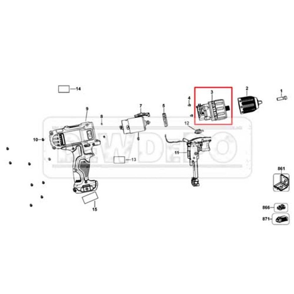 N479951 Dewalt DCD716 Şanzuman