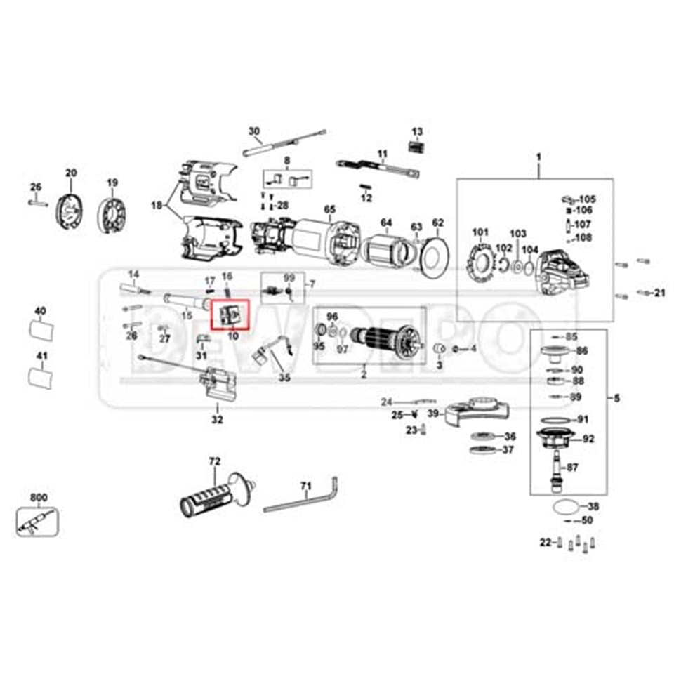 N484918 Dewalt DWE4257 Şalter