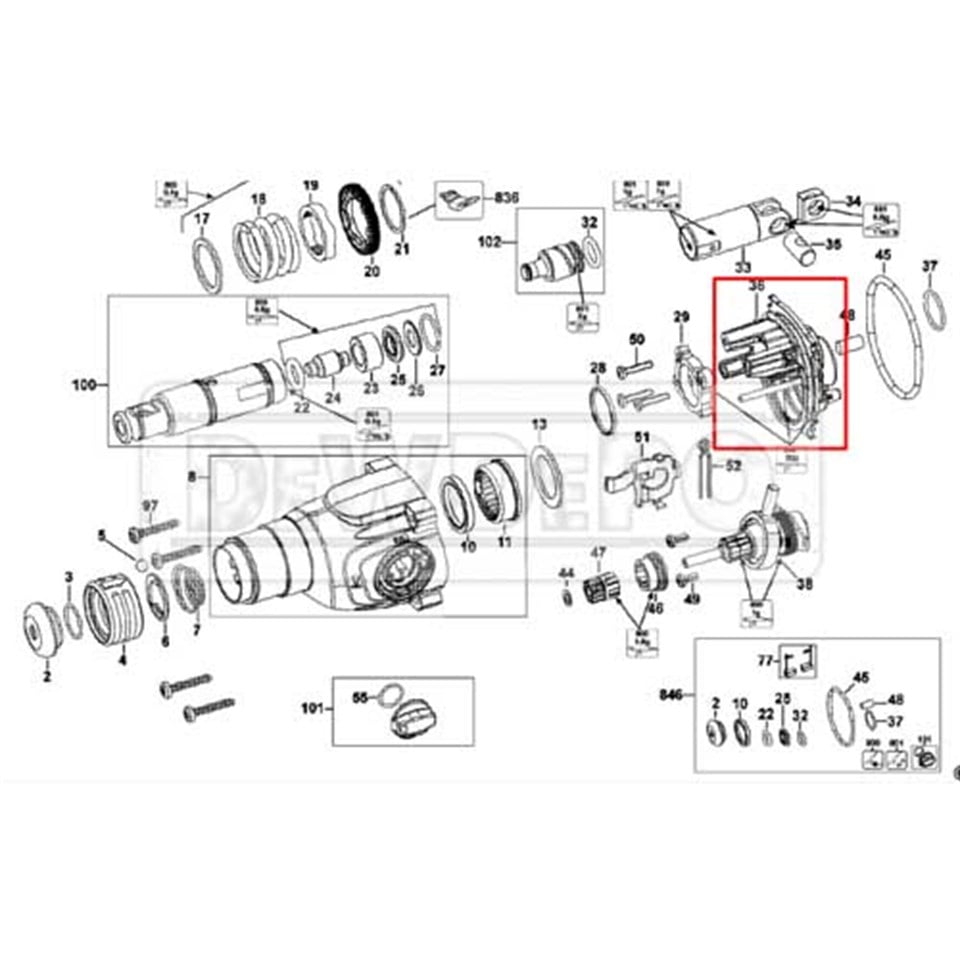 N495931 Dewalt DCH133 Arablok