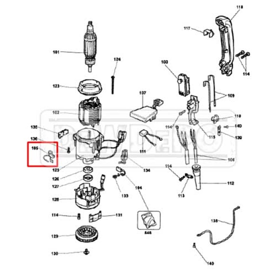 N542573 Dewalt DW545 Motor Kömürü