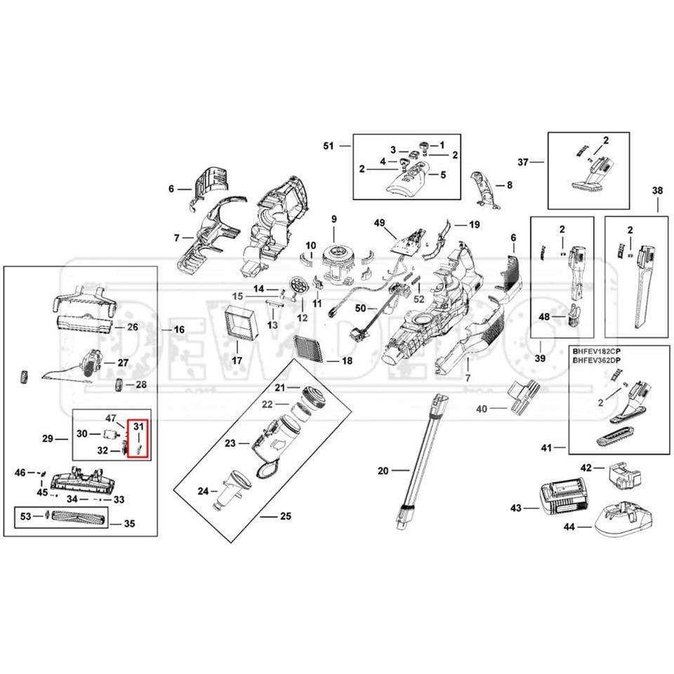 N609679 Black+Decker BHFEV362D Kayış