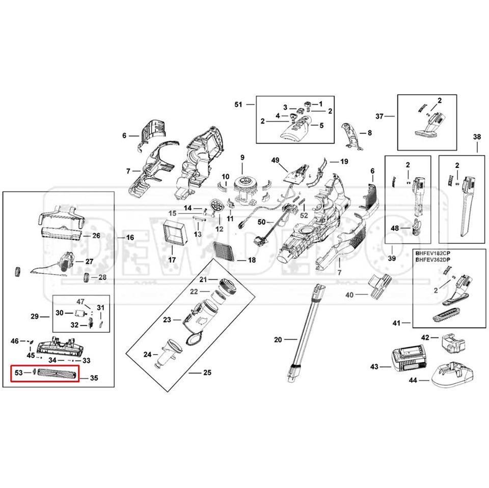 N925221 Black Decker BHFEV182C Makara