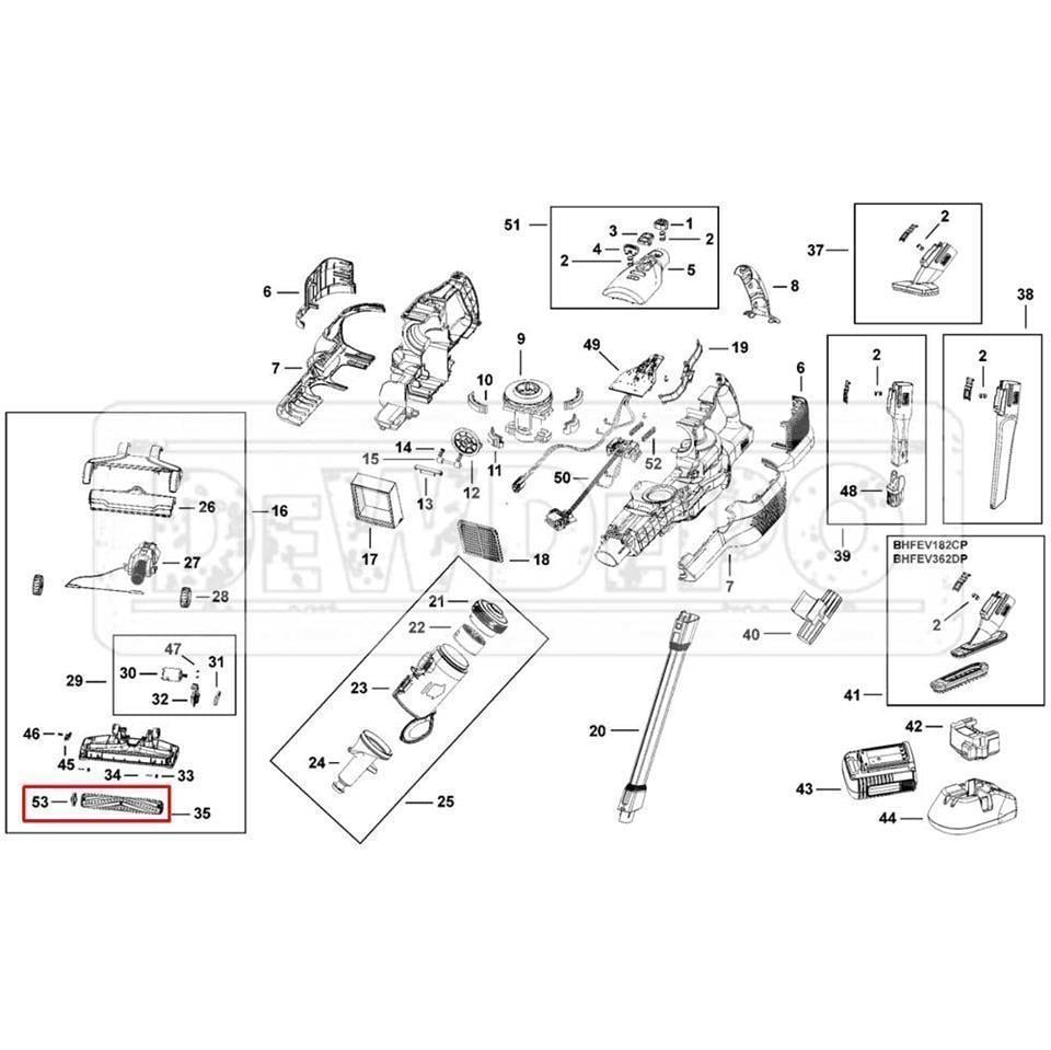 N925221 Black Decker BHFEV182C Makara