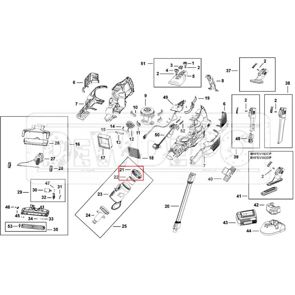 N925234 Black+Decker BHFEV362DP Temizleme Pedi