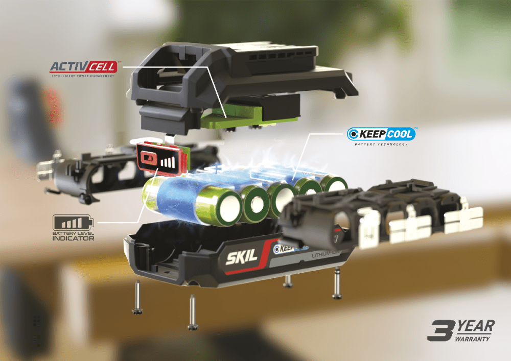 SKIL 3104AA 4AH Yedek Akü | dewdepo.com