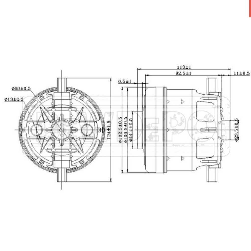 Süpürge Motoru SRV27 1600W