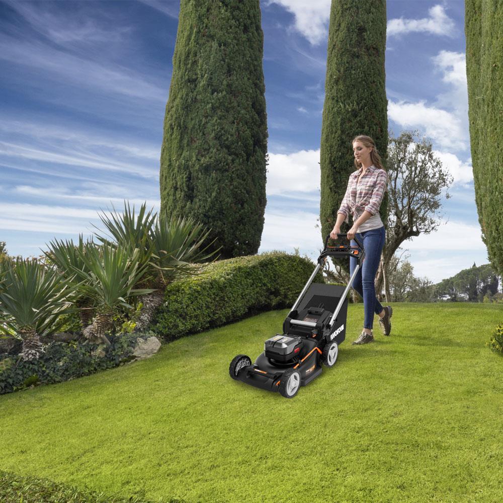 WORX WG749E 40Volt 4.0Ah. Li-ion 46CM Profesyonel Kömürsüz Şarjlı Çim Biçme 