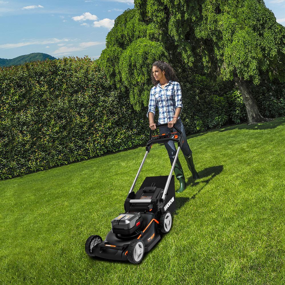 WORX WG749E 40Volt 4.0Ah. Li-ion 46CM Profesyonel Kömürsüz Şarjlı Çim Biçme 