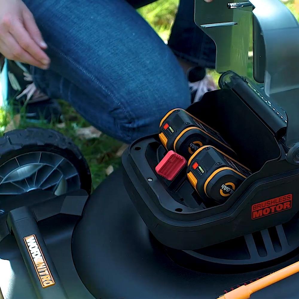 WORX WG749E 40Volt 4.0Ah. Li-ion 46CM Profesyonel Kömürsüz Şarjlı Çim Biçme 