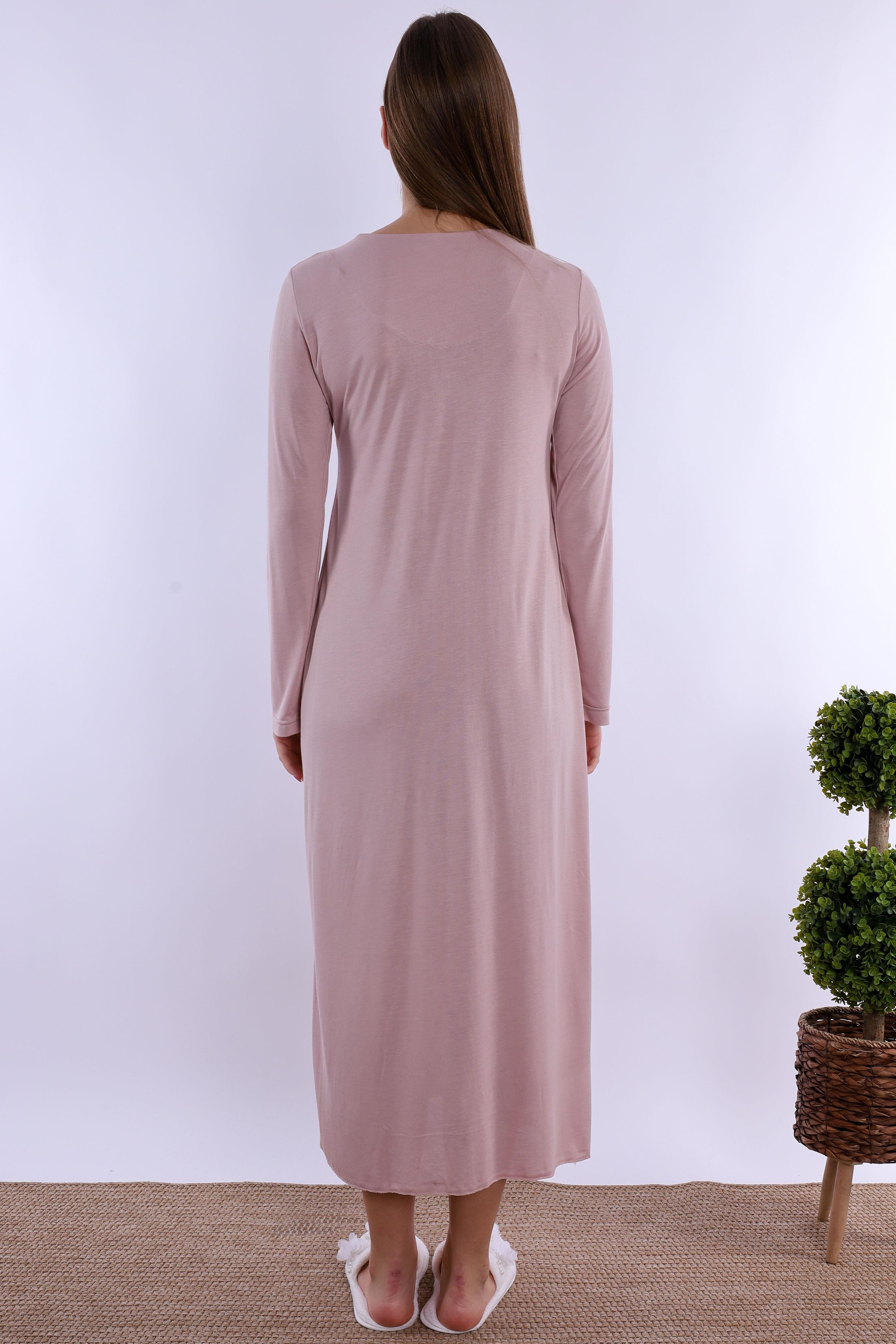 215122 Gül Kurusu Hamile Lohusa Gecelik