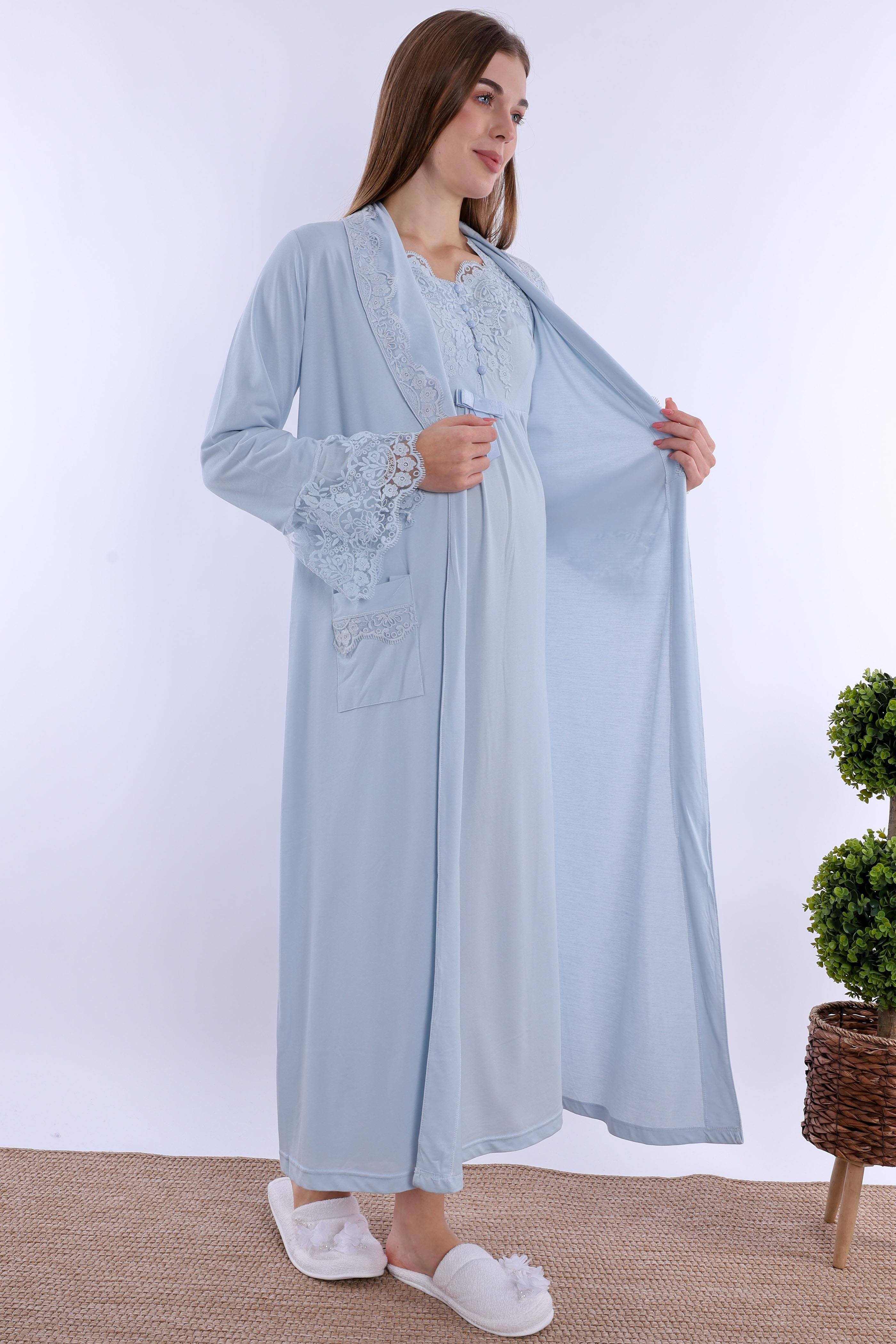 219242 Mavi Hamile Lohusa Set