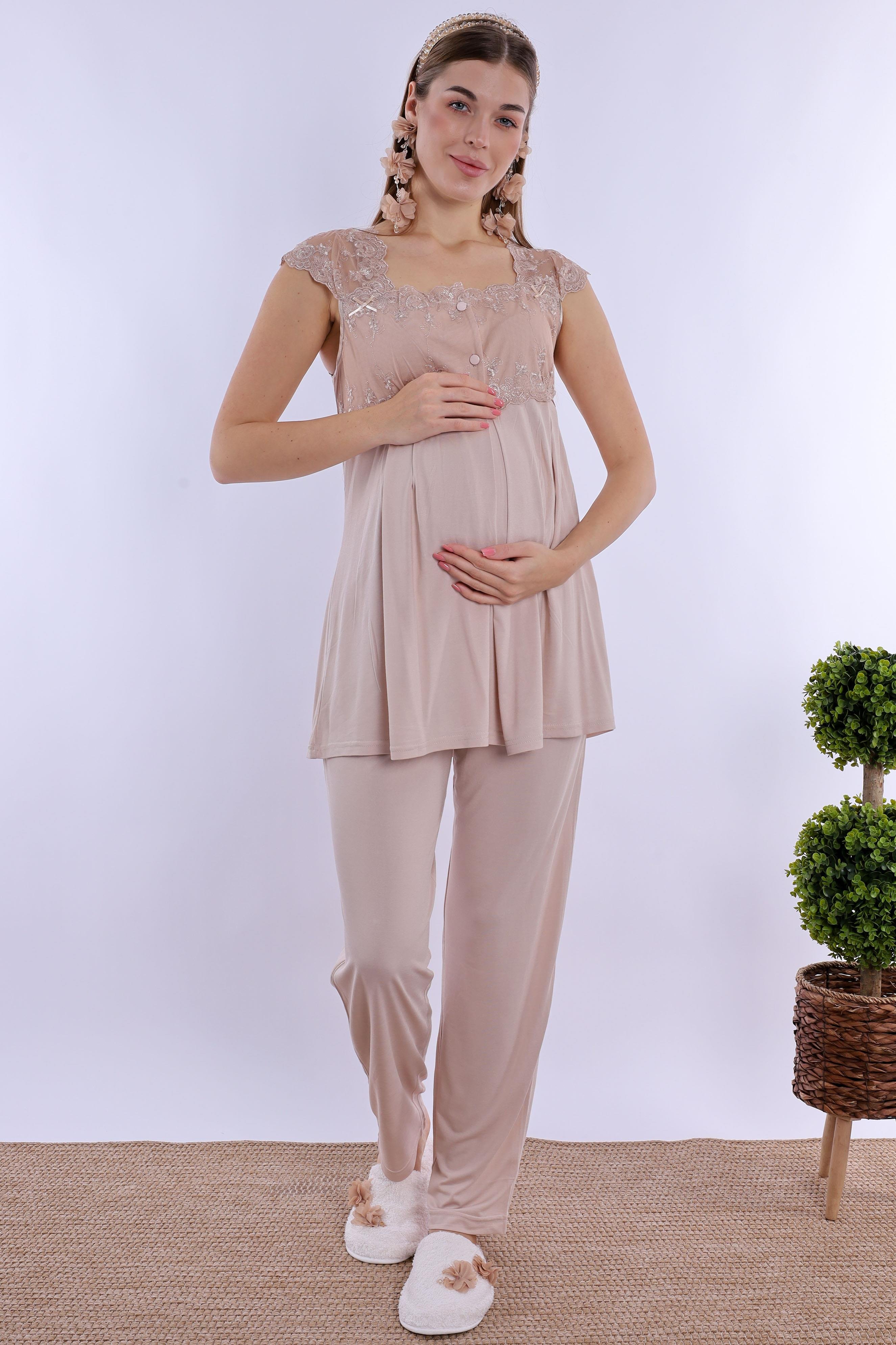 223052 Bej Hamile Lohusa Set