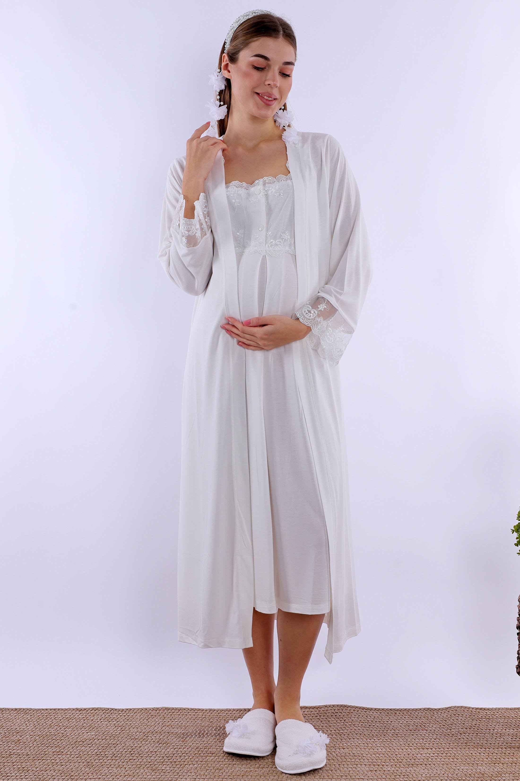 223052 Ekru Hamile Lohusa Set