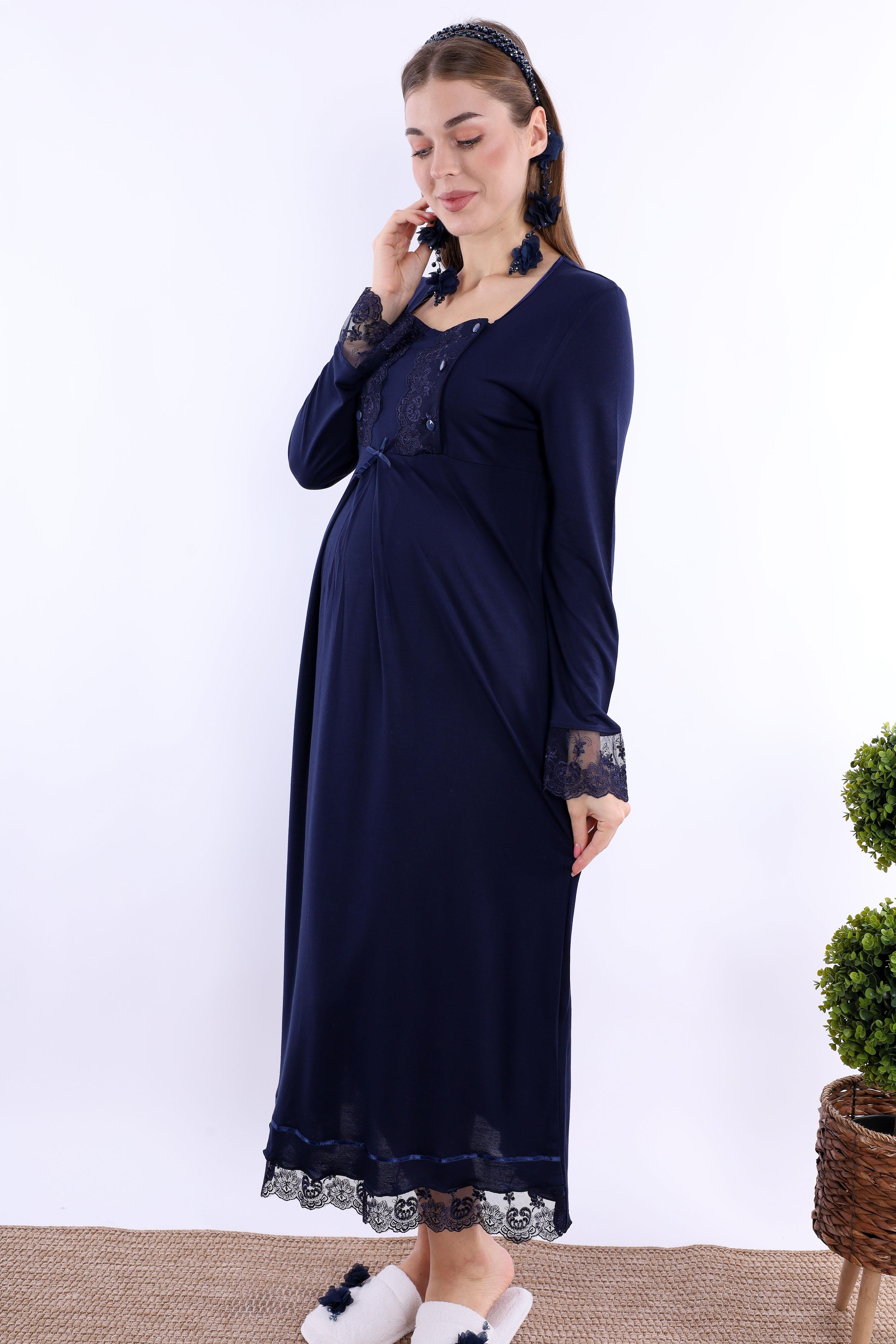 230432 Vişne Hamile Lohusa Gecelik