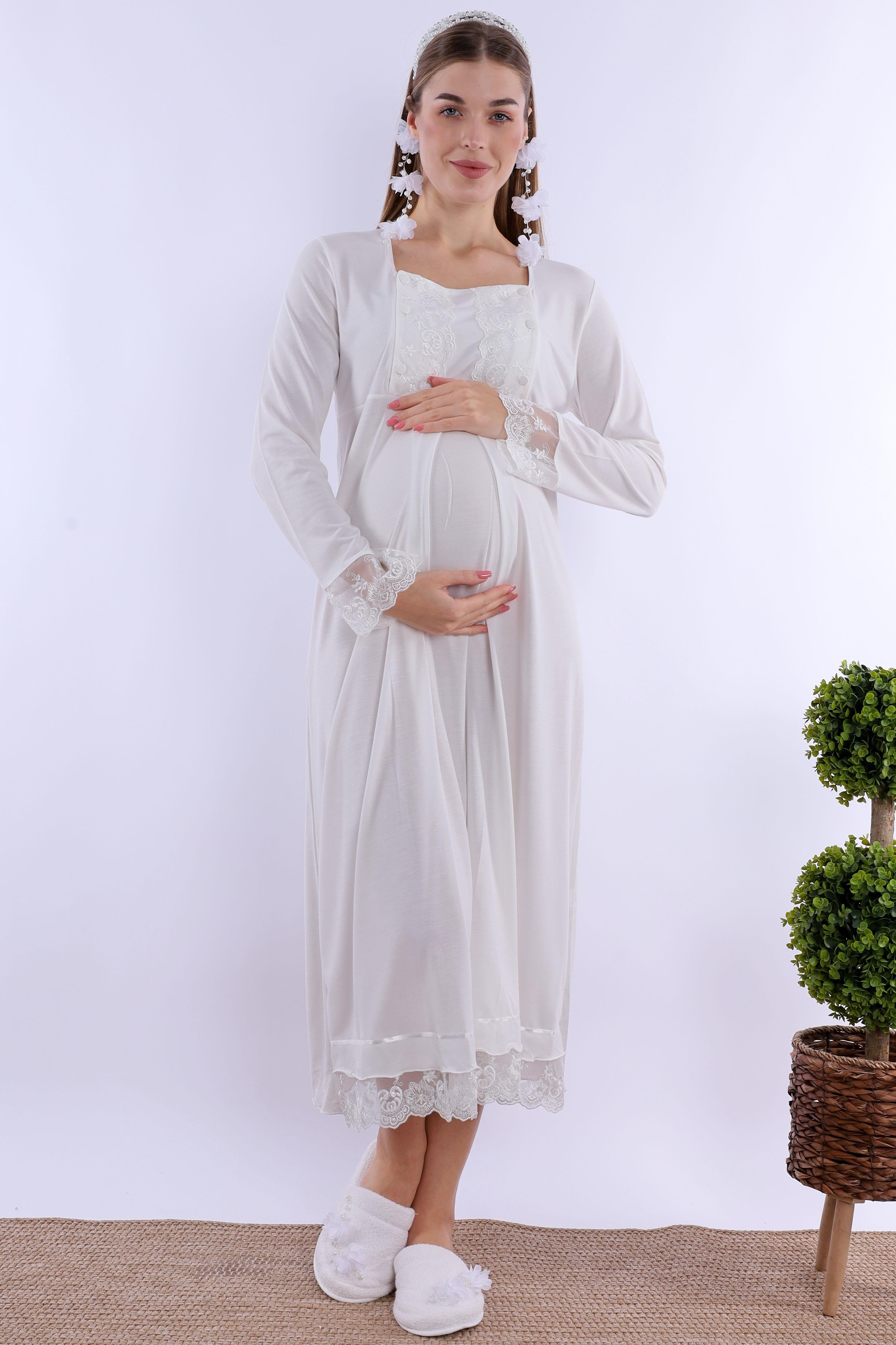 230462 Ekru Hamile Lohusa Set