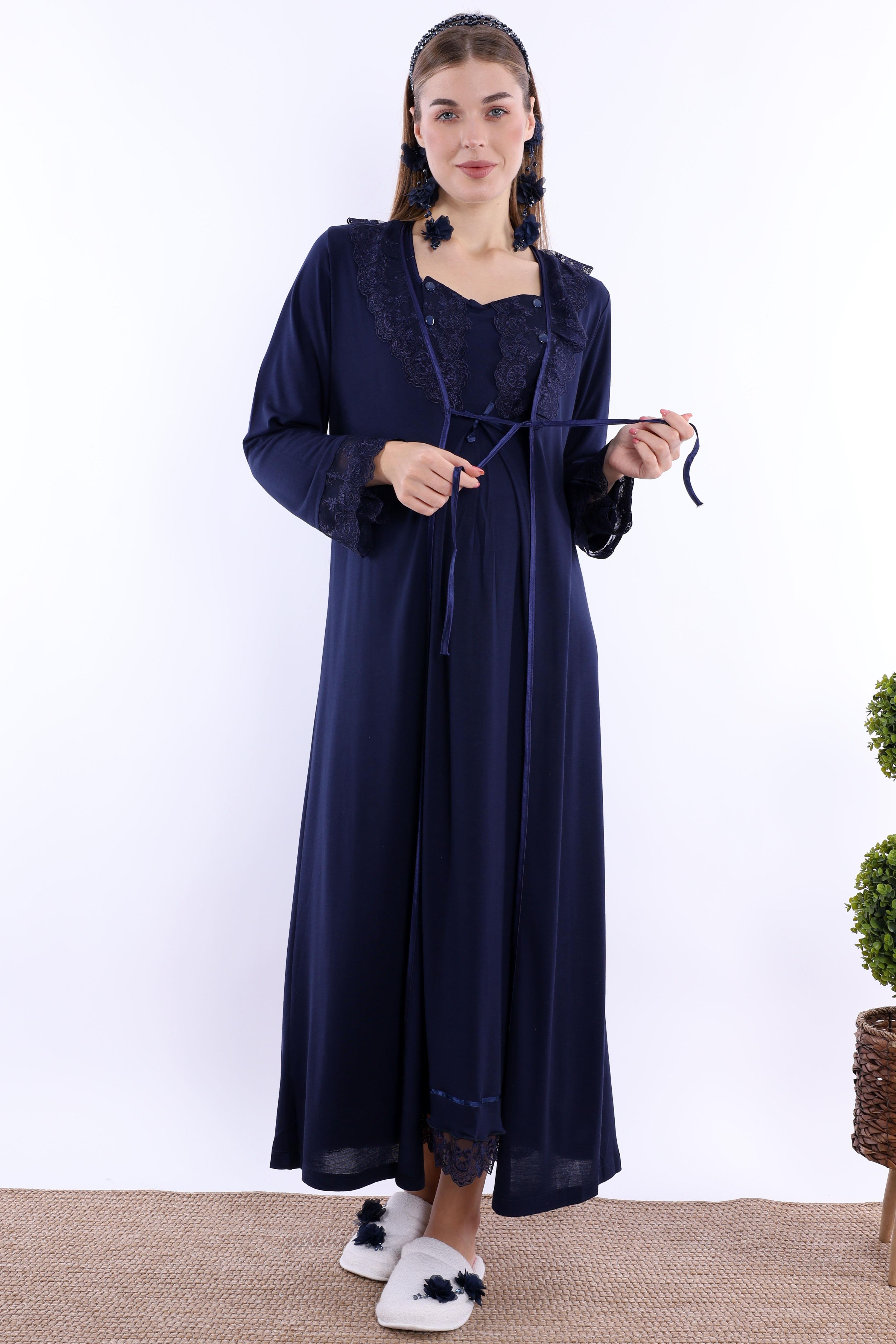 230462 Lacivert Hamile Lohusa Set