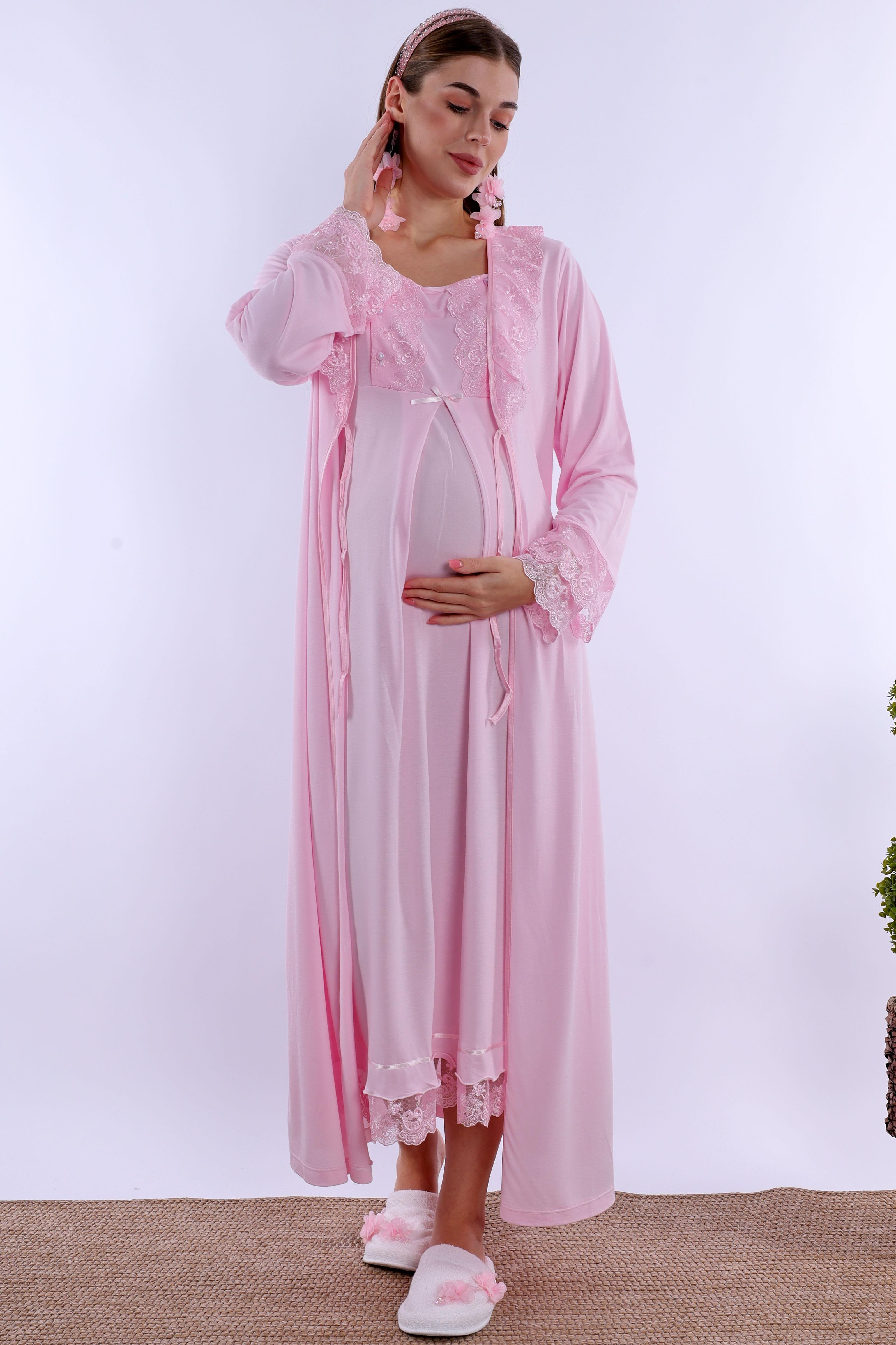 230462 Pembe Hamile Lohusa Set