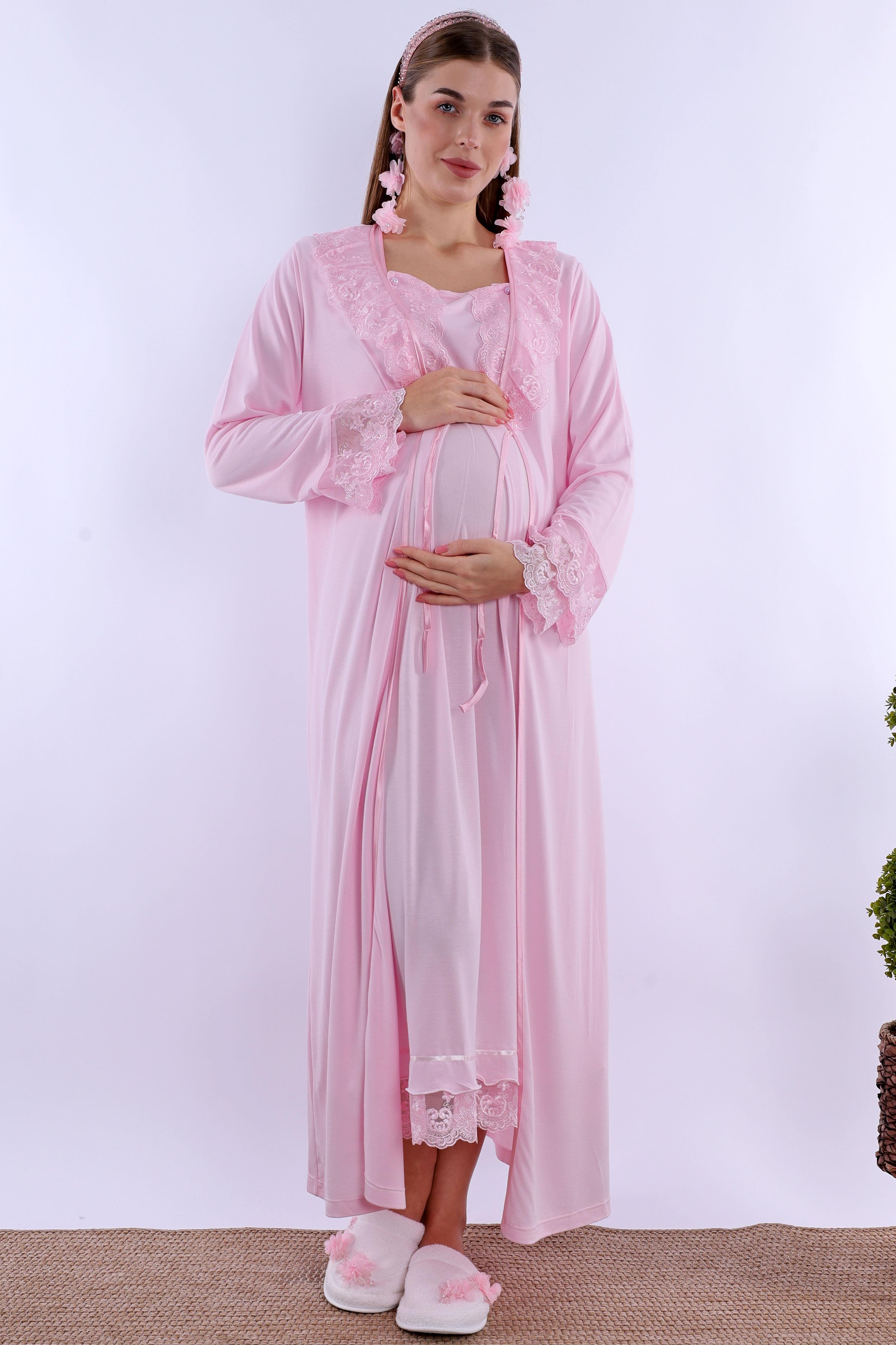 230462 Pembe Hamile Lohusa Set