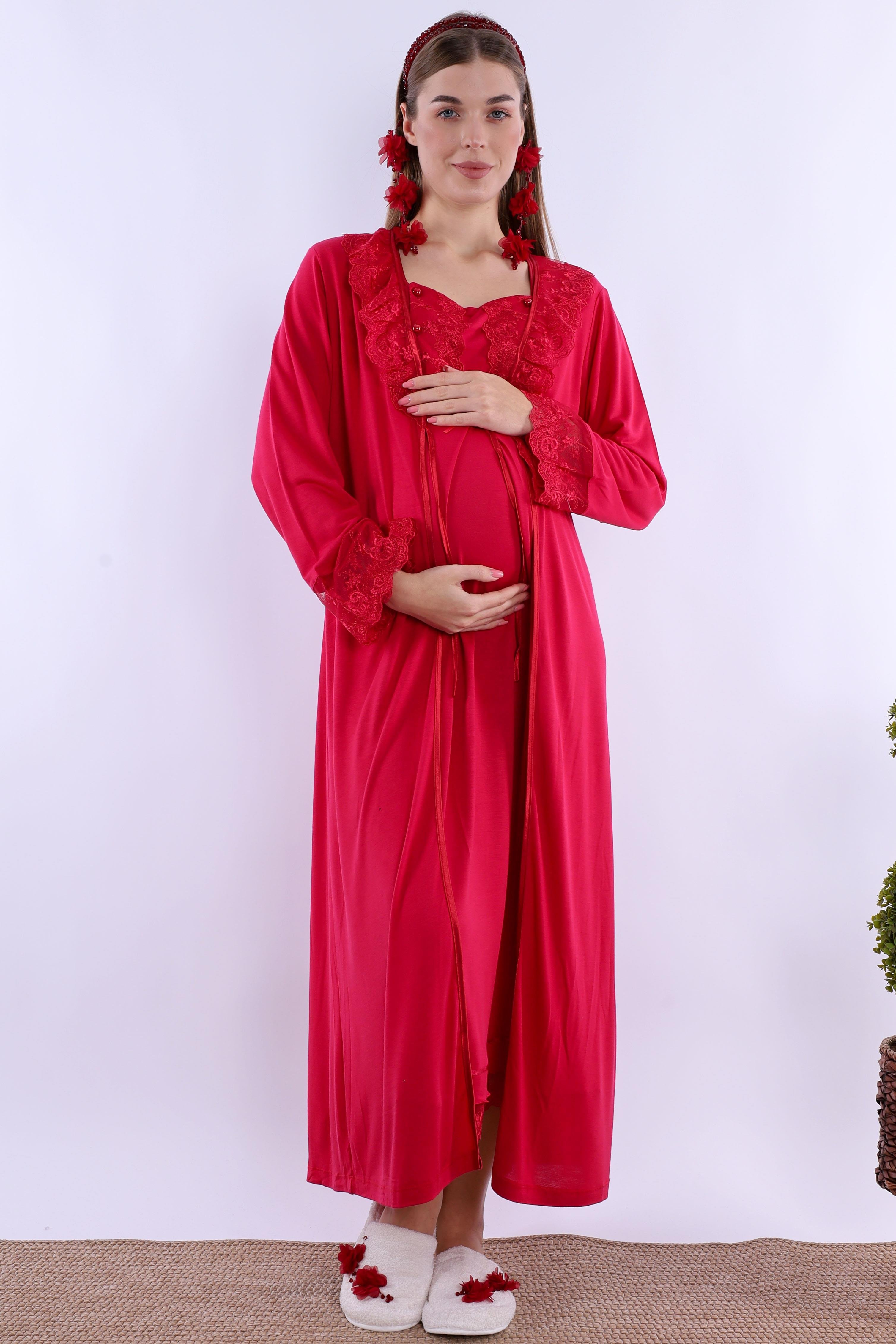 230462 Vişne Hamile Lohusa Set