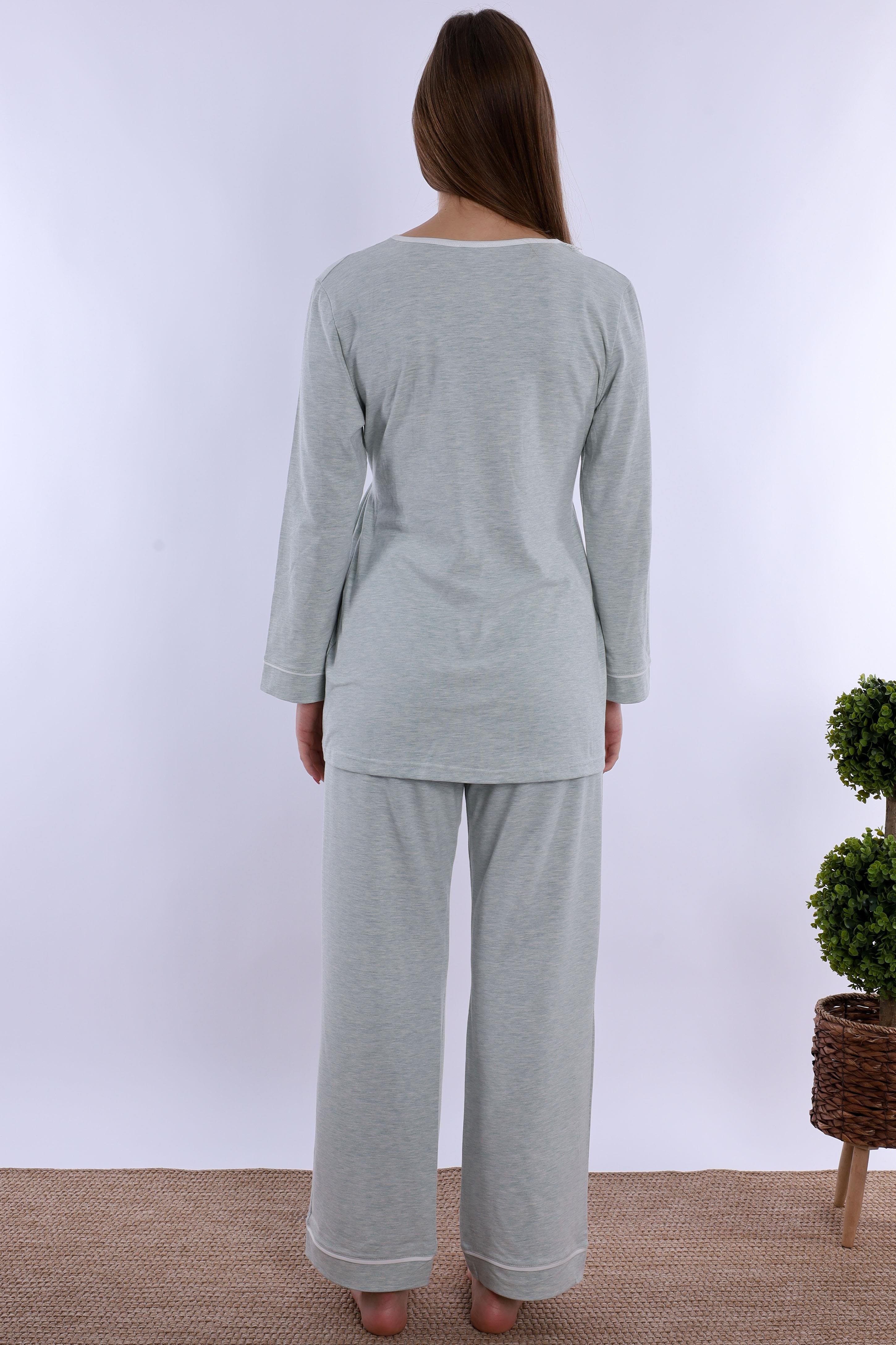 230522 Yeşil Hamile Lohusa Pijama Takımı