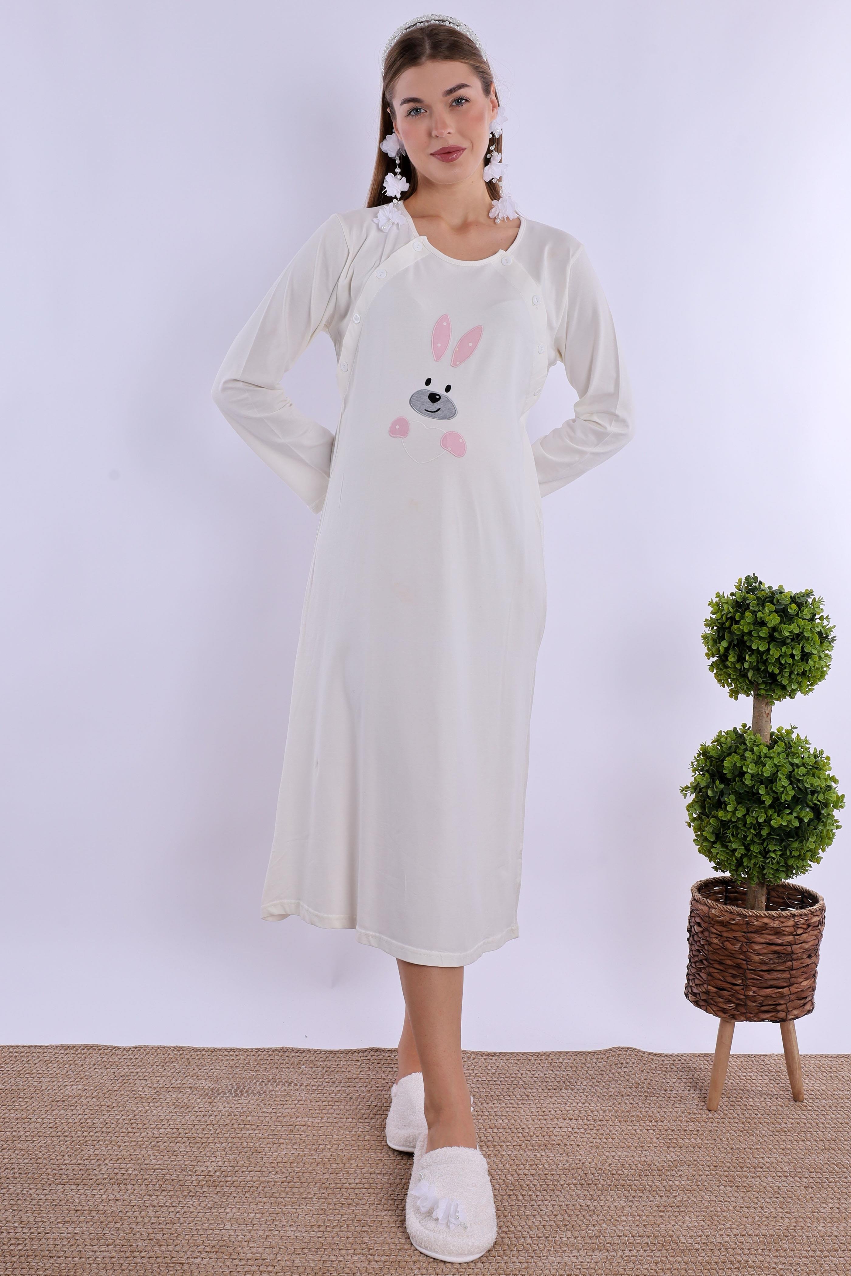 230932 Pembe Hamile Lohusa Gecelik