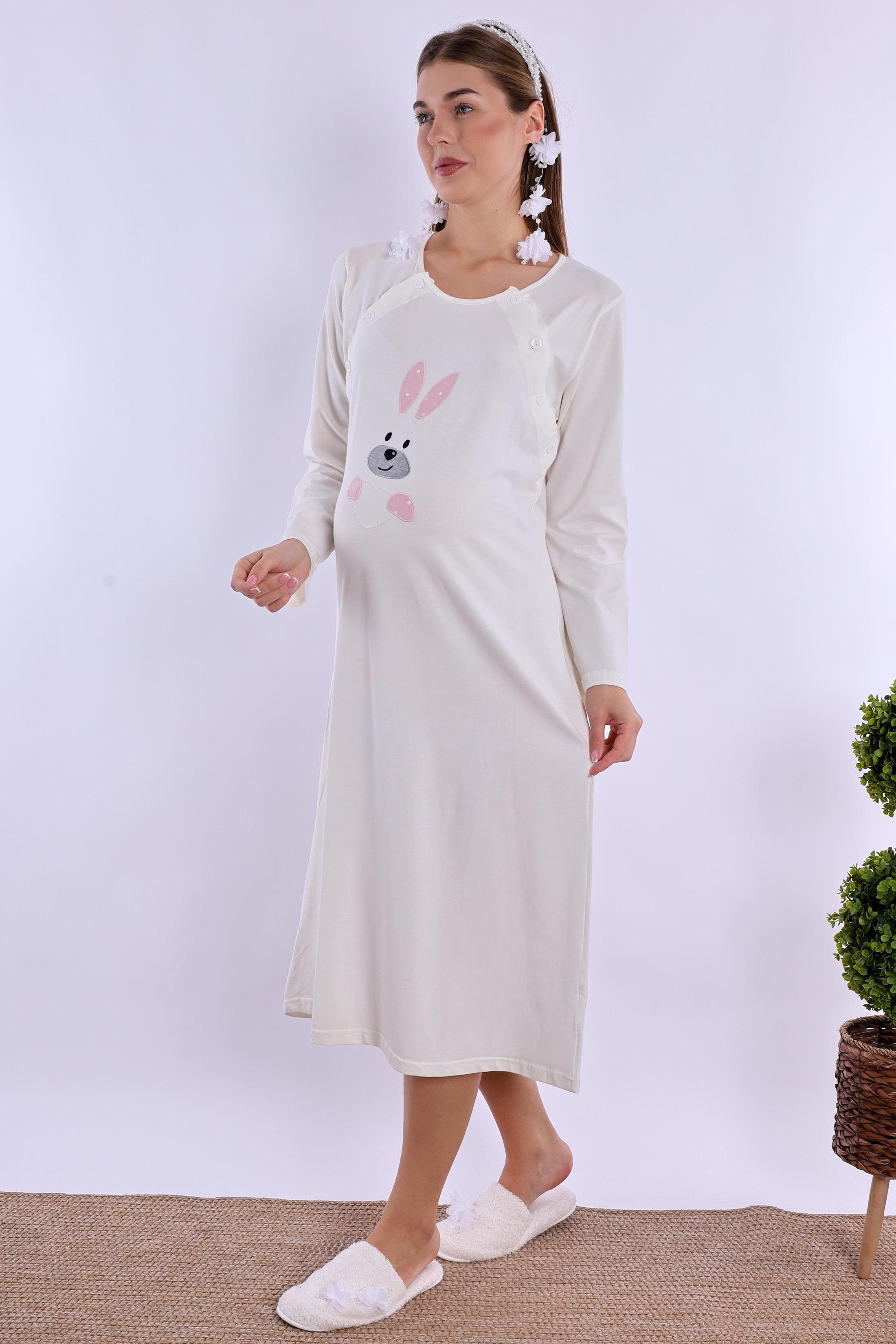 230932 Pembe Hamile Lohusa Gecelik