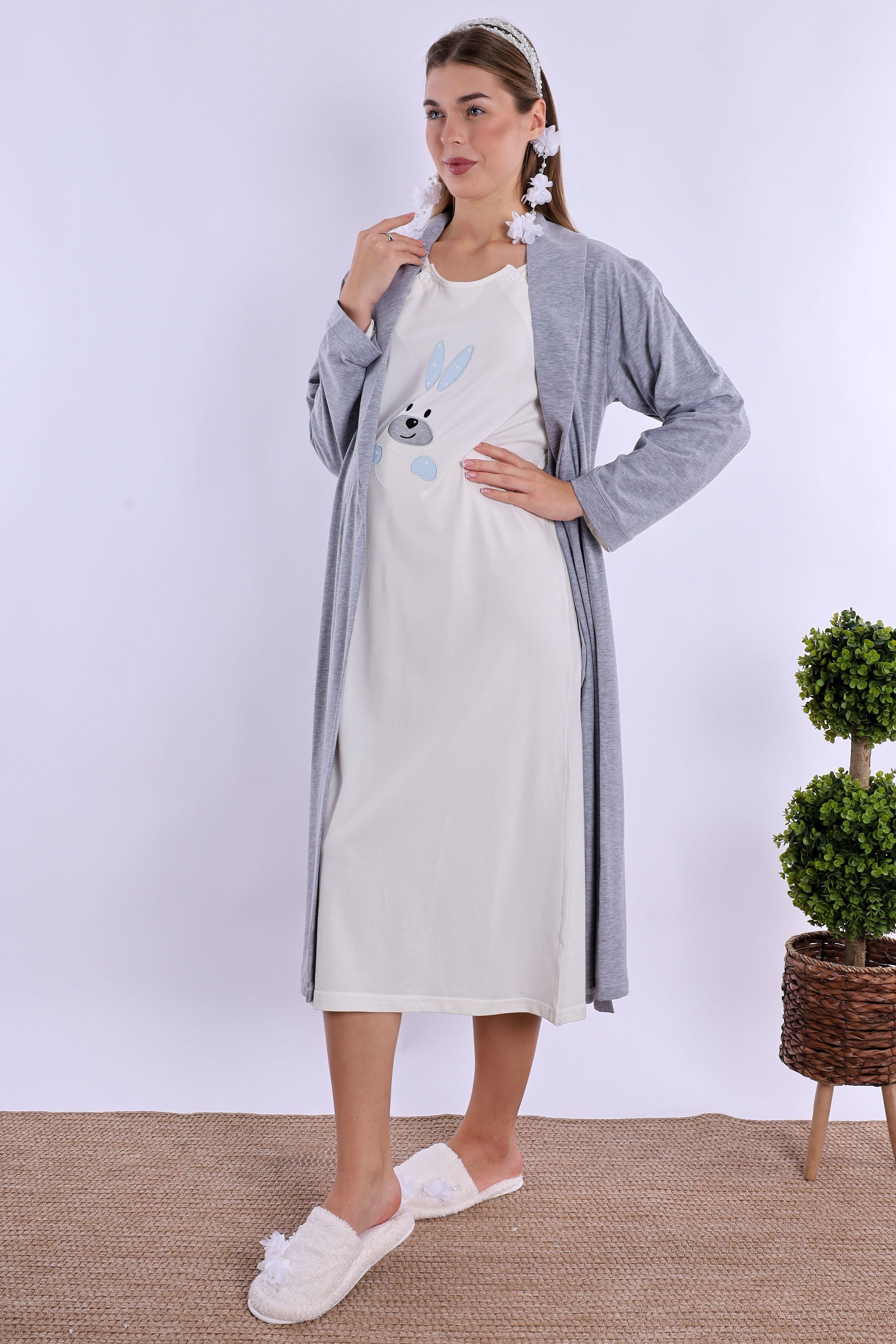 230962 Mavi Hamile Lohusa Set