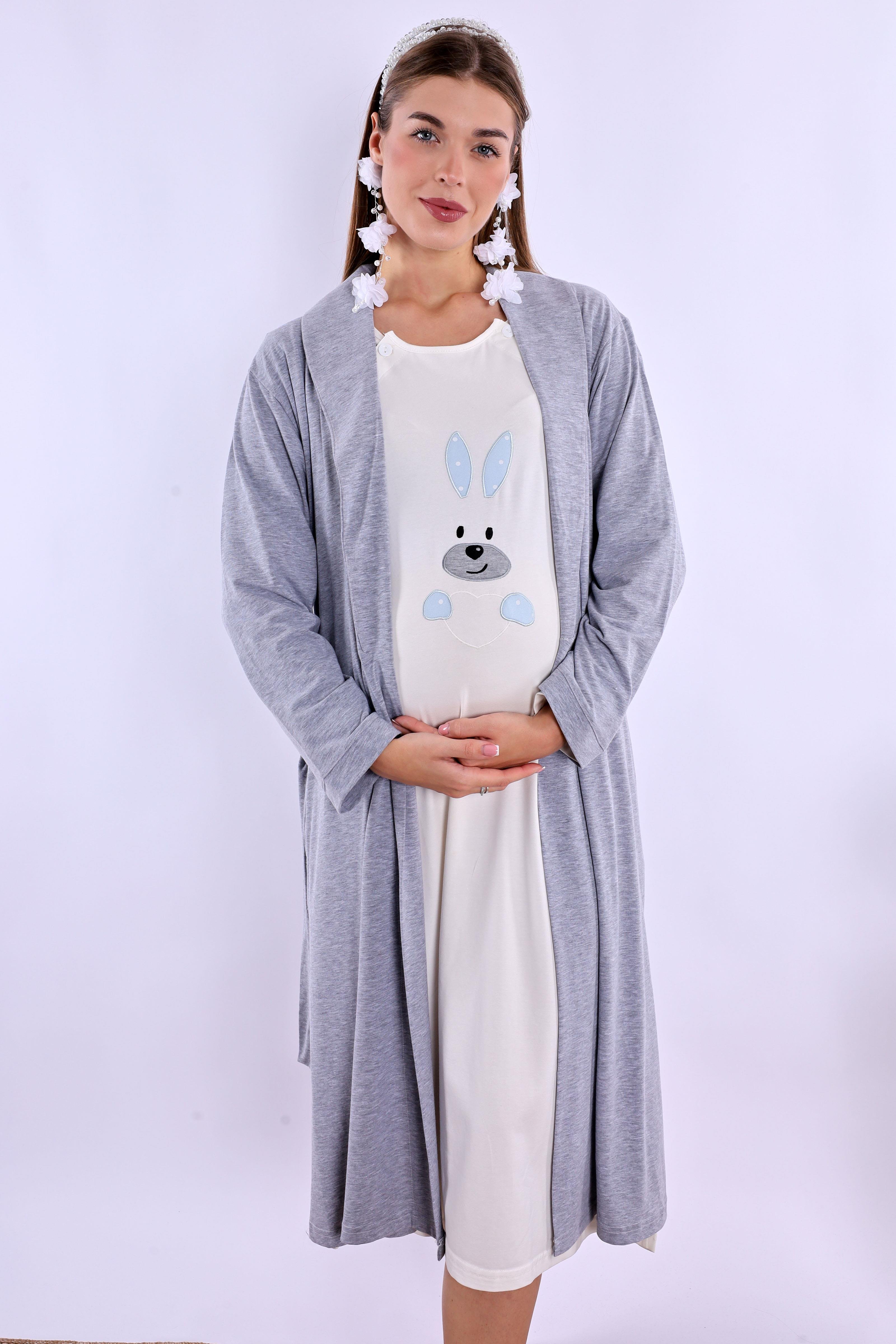 230962 Mavi Hamile Lohusa Set