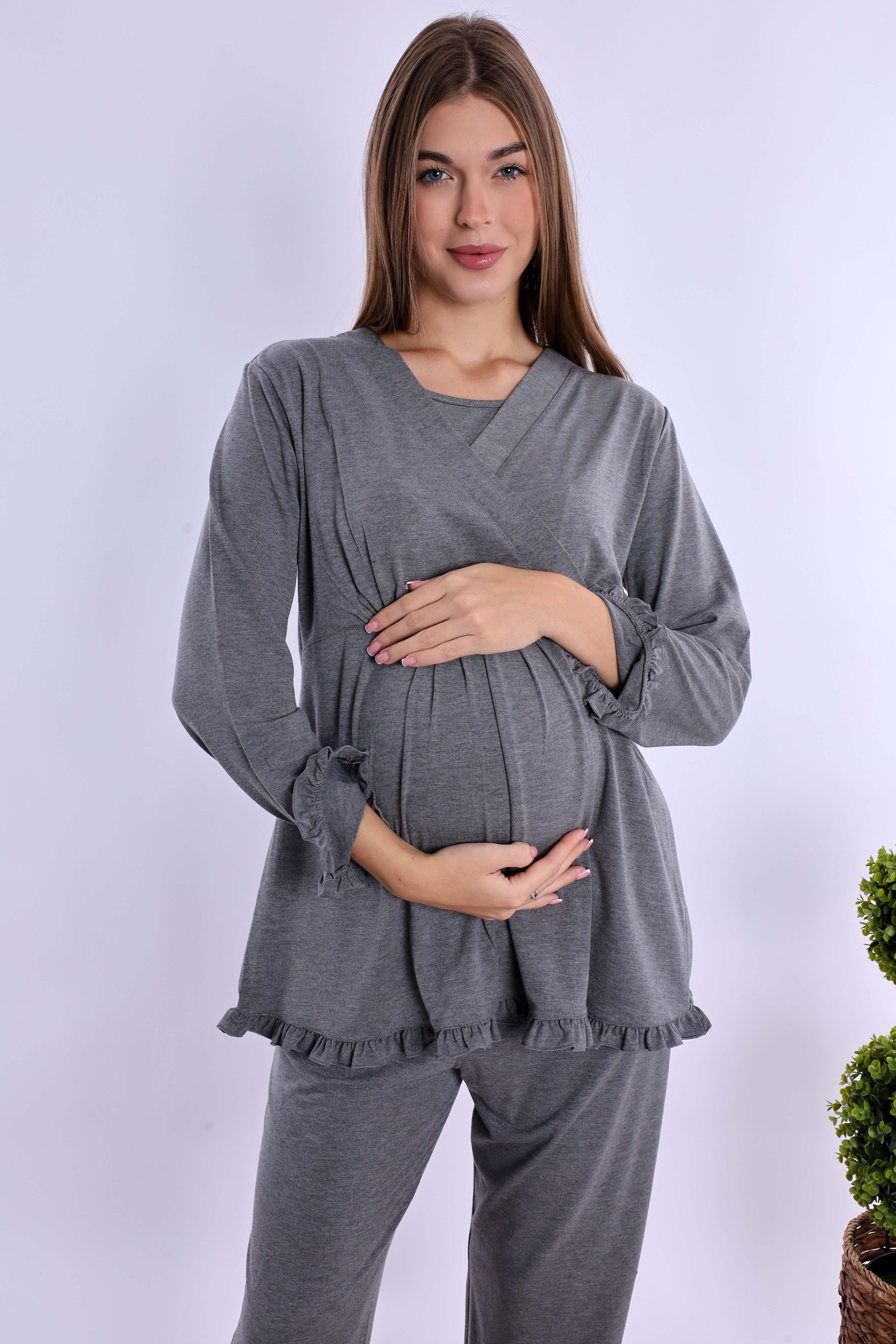 240462 Füme Hamile Lohusa Set