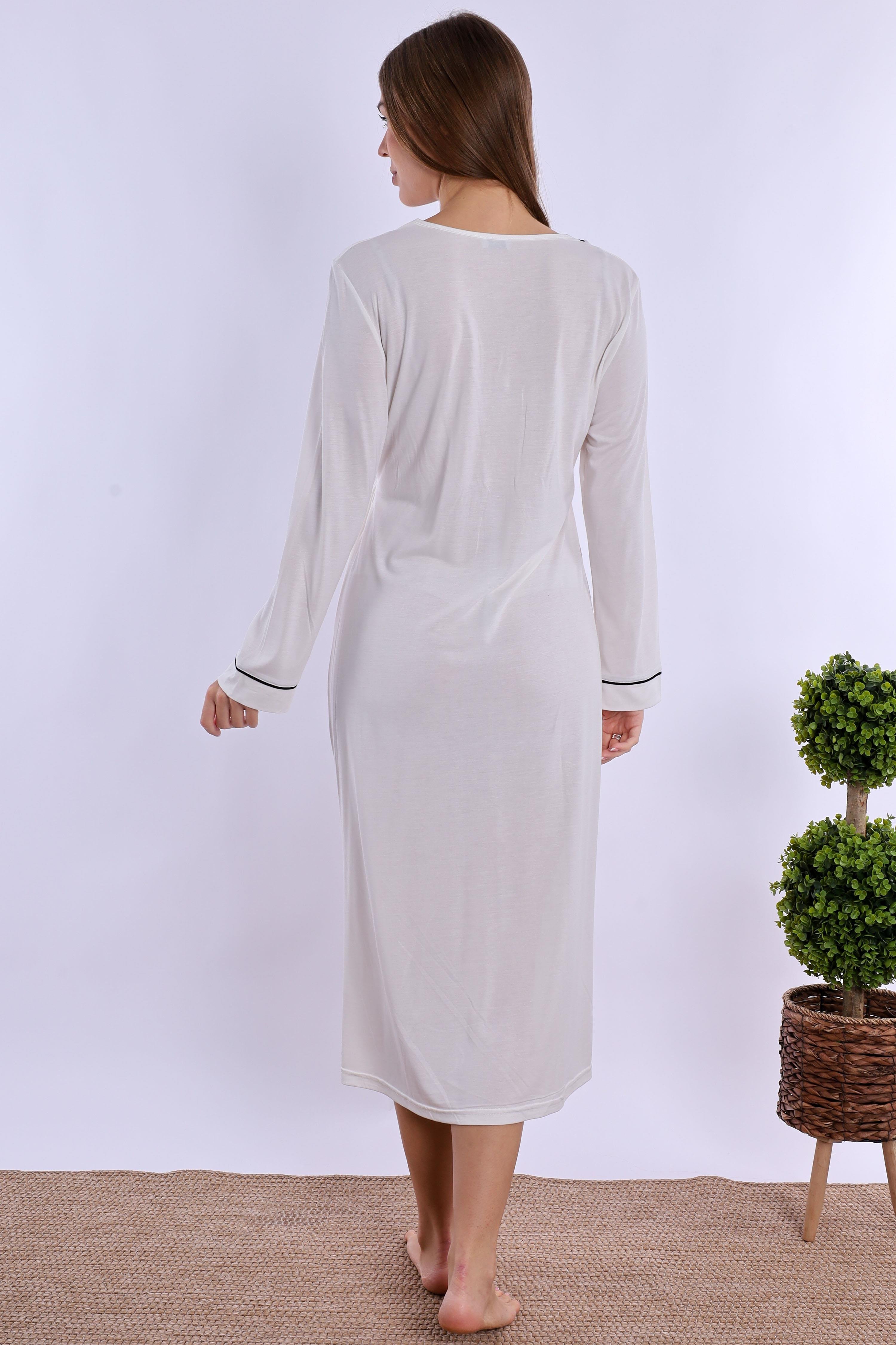 240532 Ekru Hamile Lohusa Gecelik