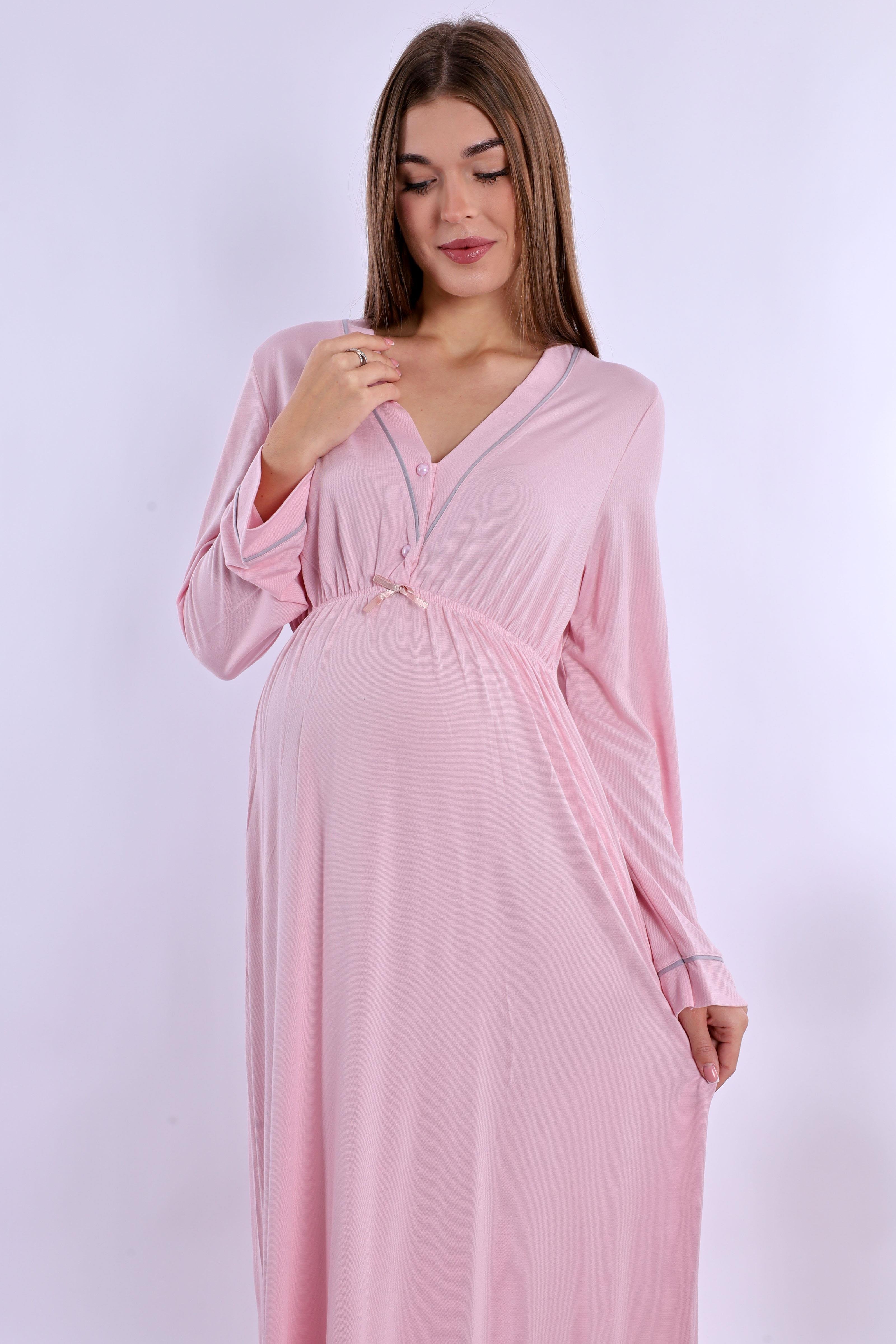 240532 Pembe Hamile Lohusa Gecelik