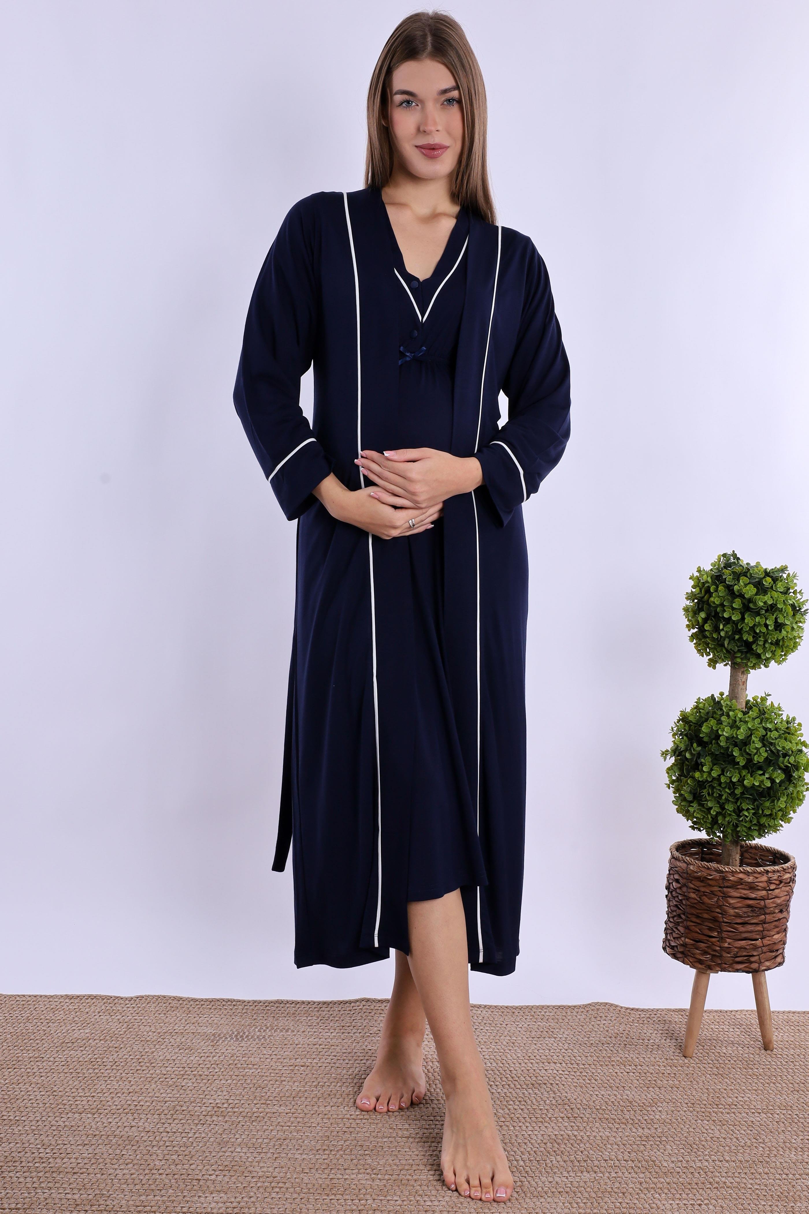 240562 Lacivert Hamile Lohusa Set