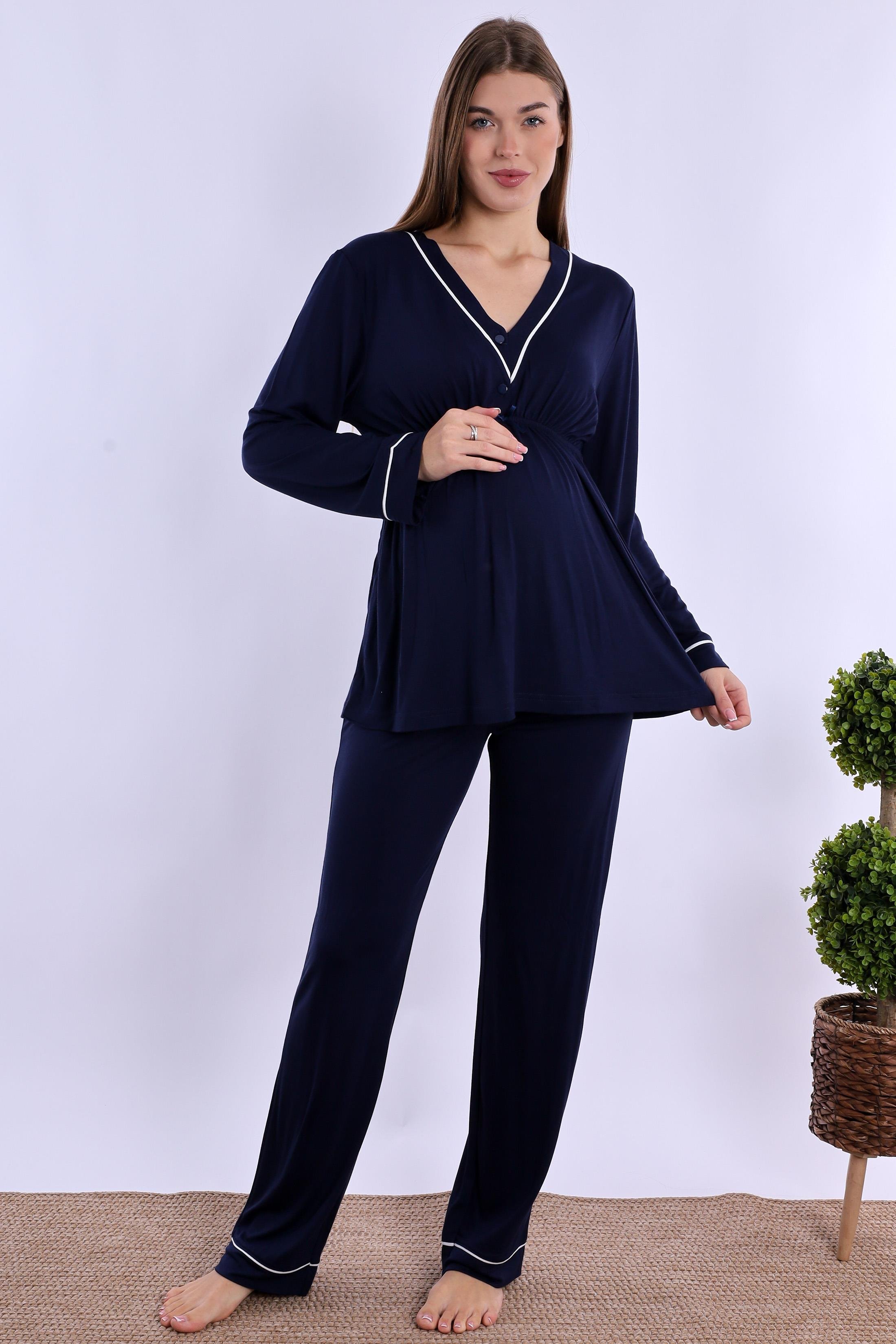 240562 Lacivert Hamile Lohusa Set