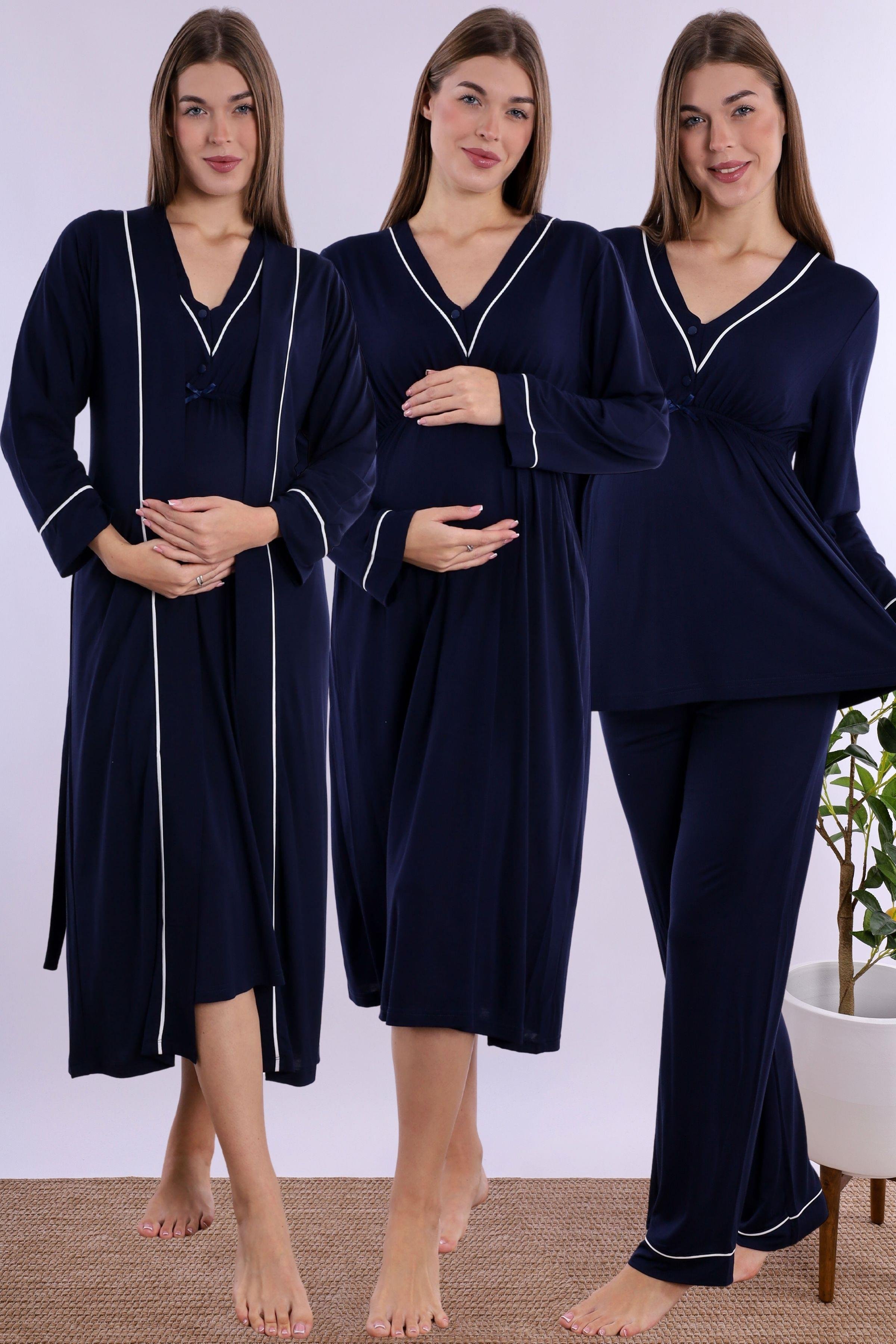 240562 Lacivert Hamile Lohusa Set