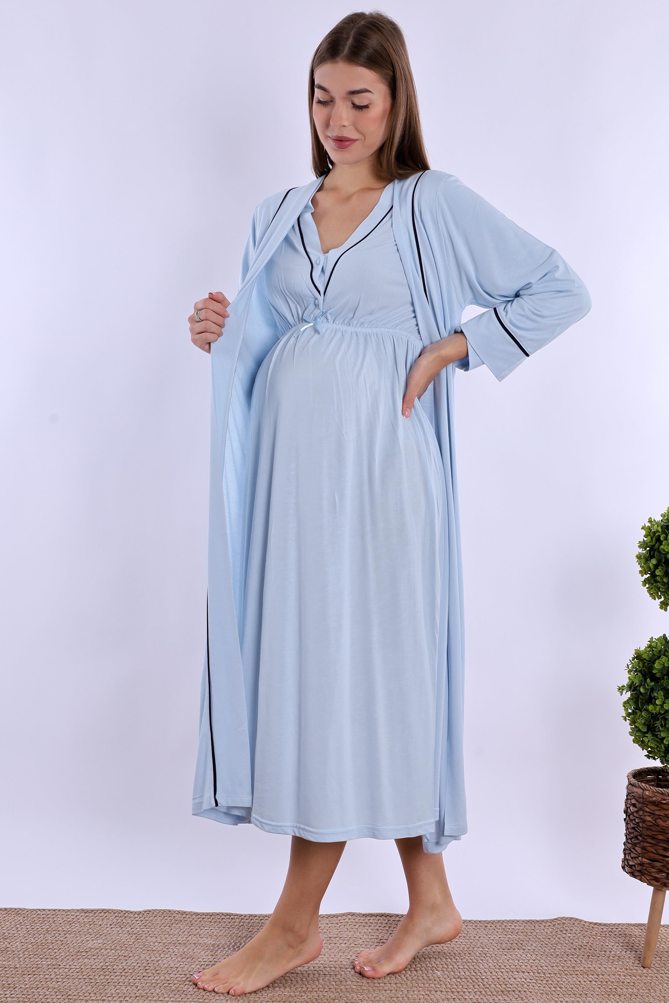 240562 Mavi Hamile Lohusa Set