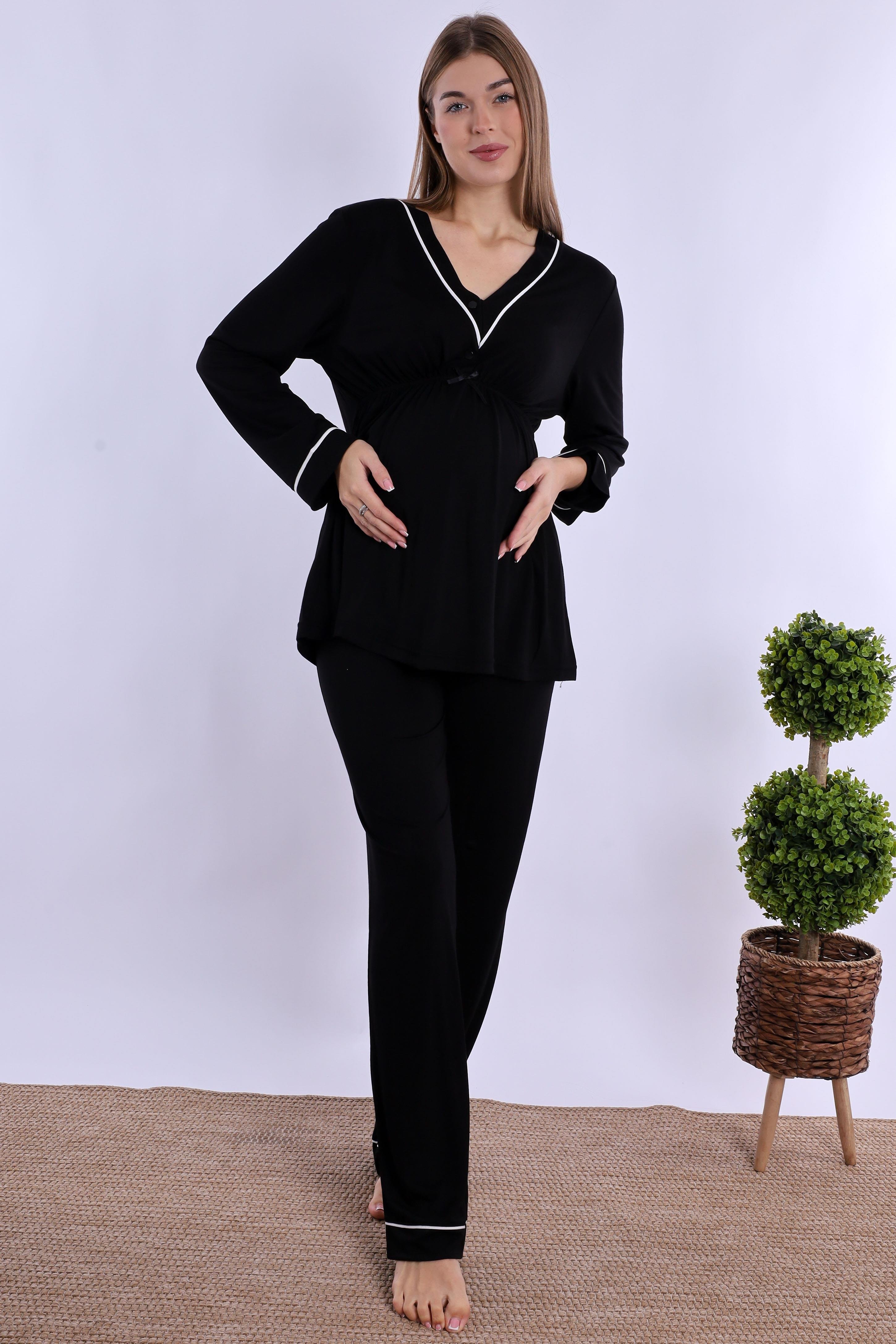 240562 Siyah Hamile Lohusa Set