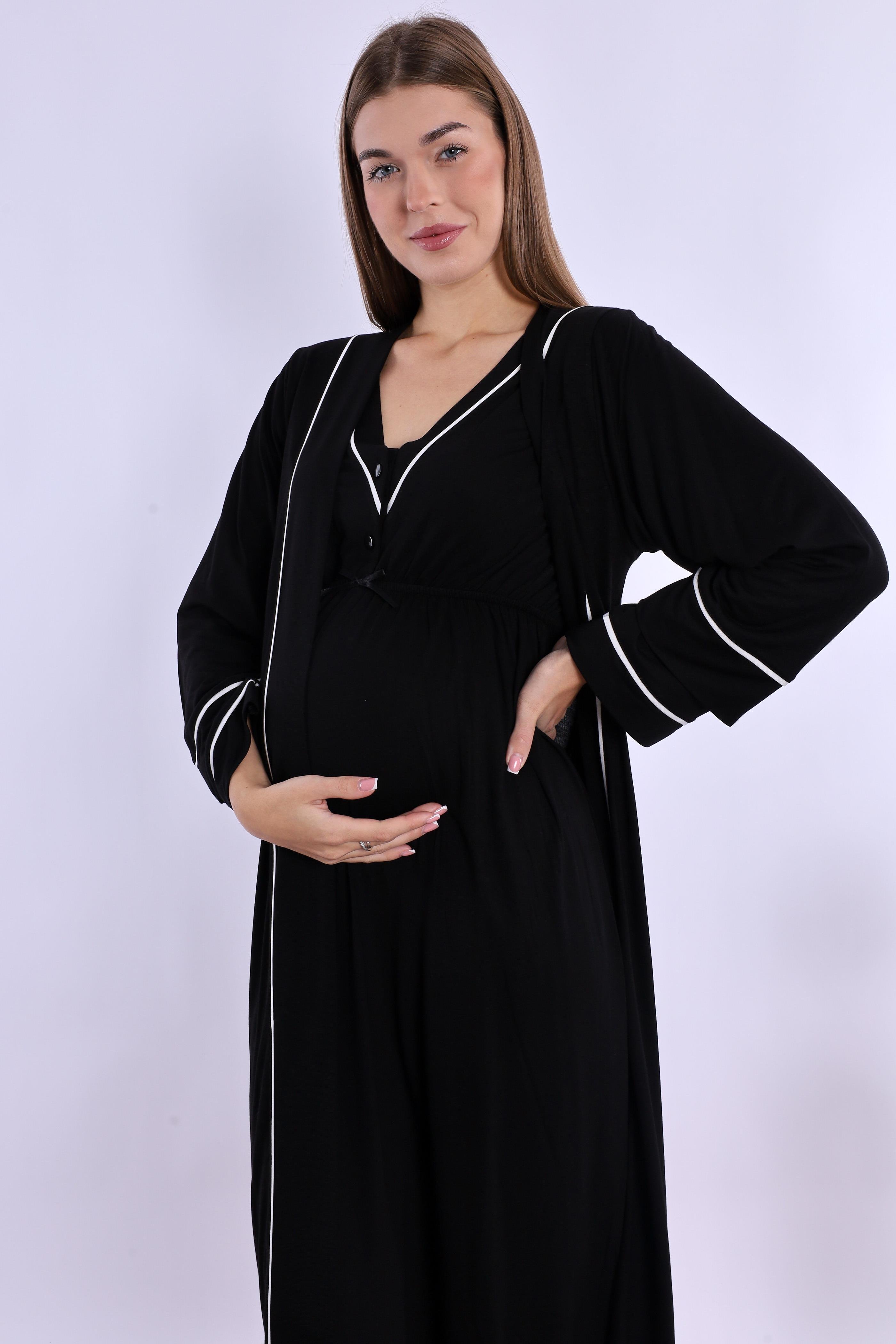 240562 Siyah Hamile Lohusa Set