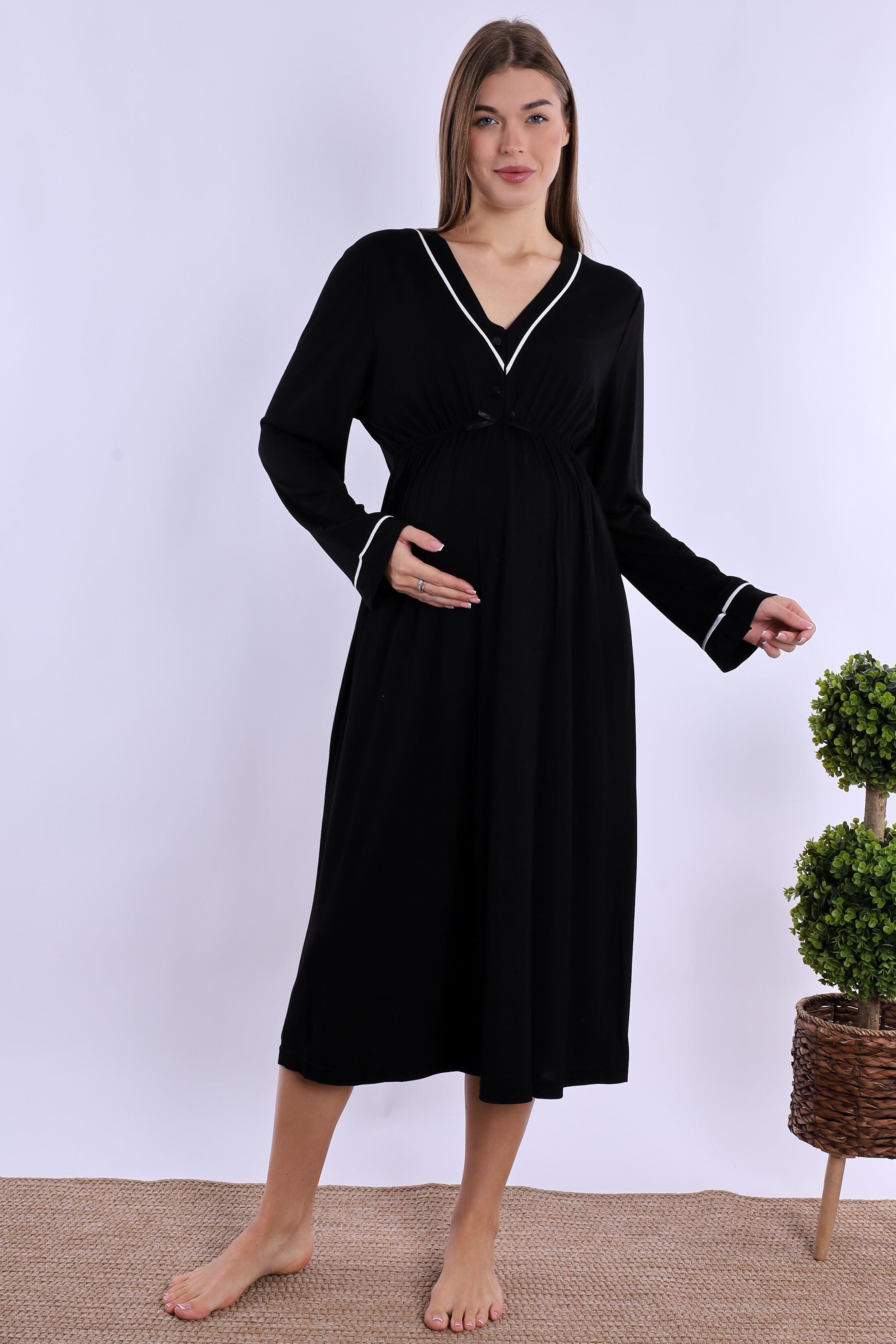 240562 Siyah Hamile Lohusa Set