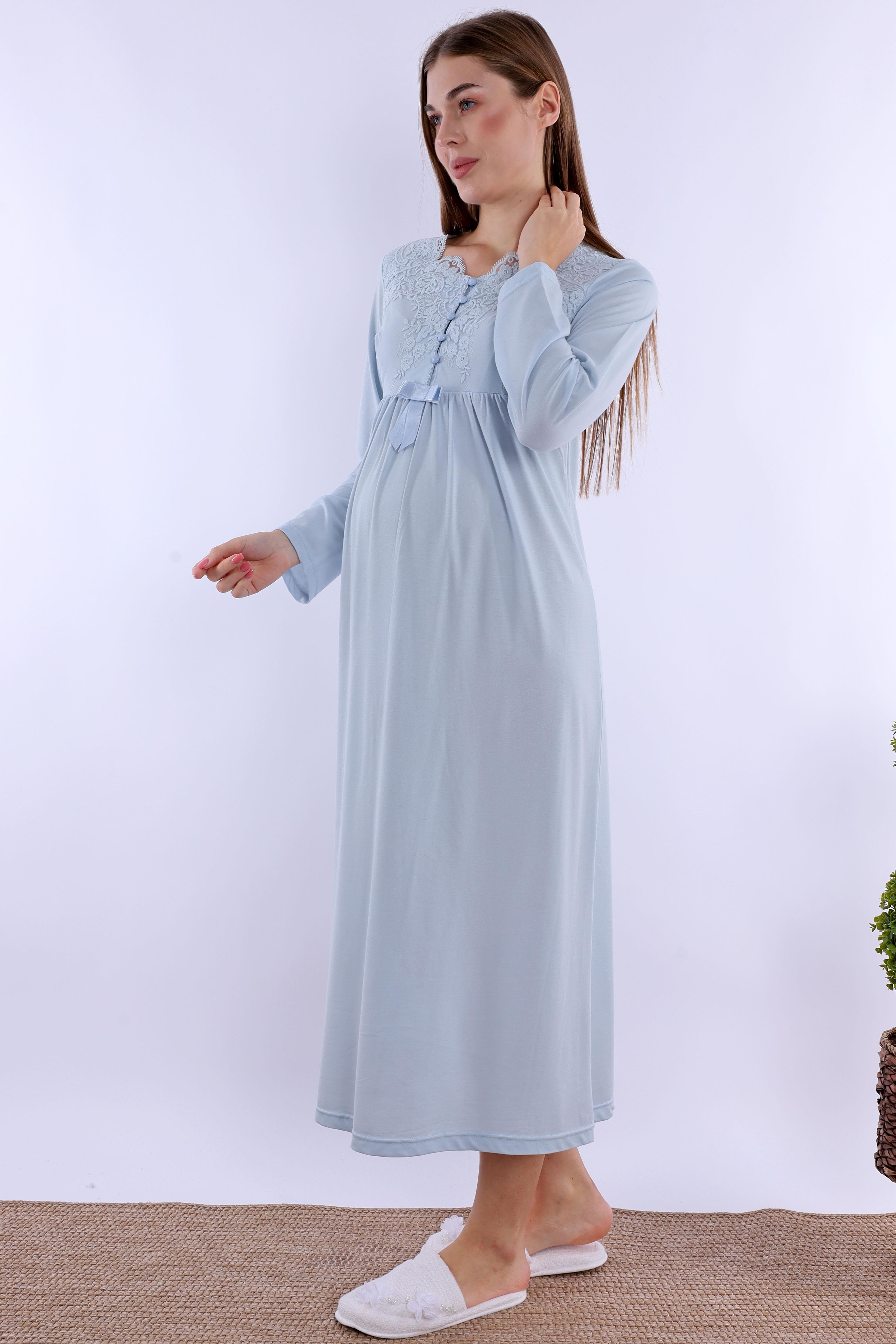 254152 Mavi Hamile Lohusa Gecelik